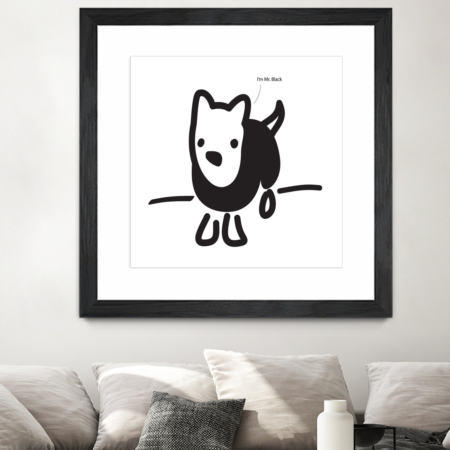 Mr. Black by Paul Thompson on GIANT ART - white vector illustration