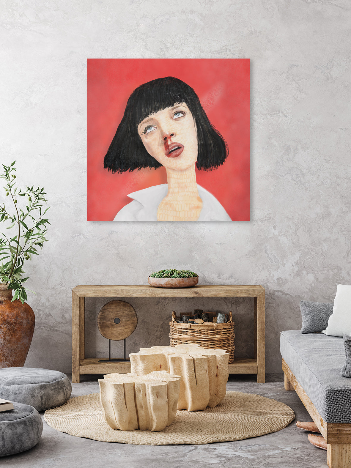 Ms. Wallace by Frida Freud on GIANT ART - red digital painting