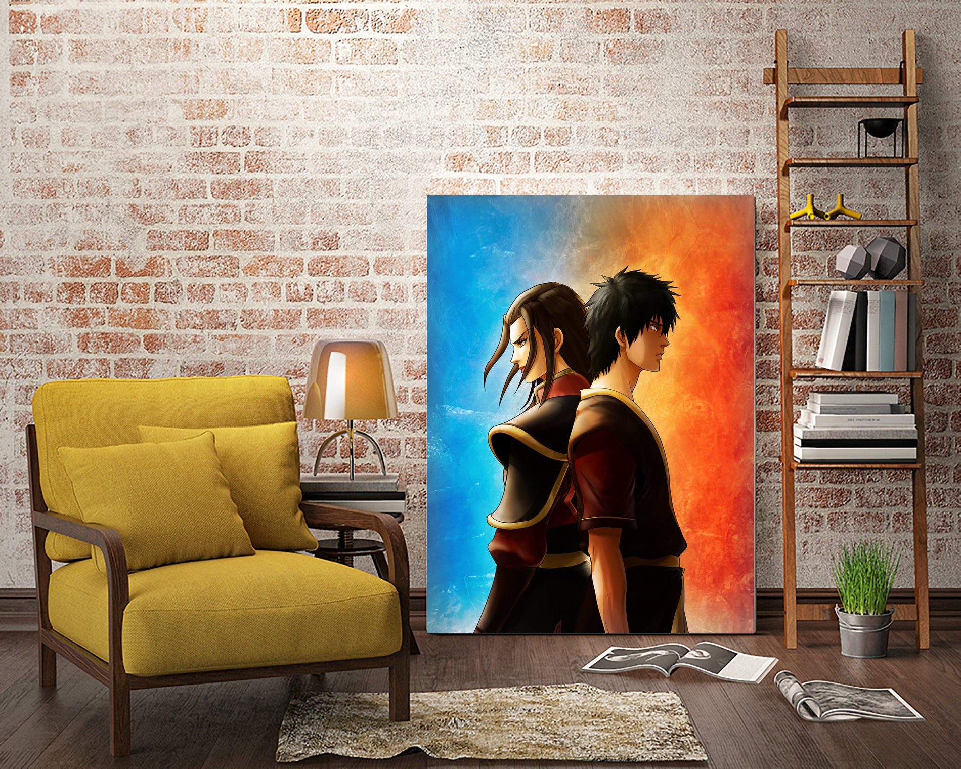 Azula Zuko Artwork by MCAshe 24 on GIANT ART - orange digital painting
