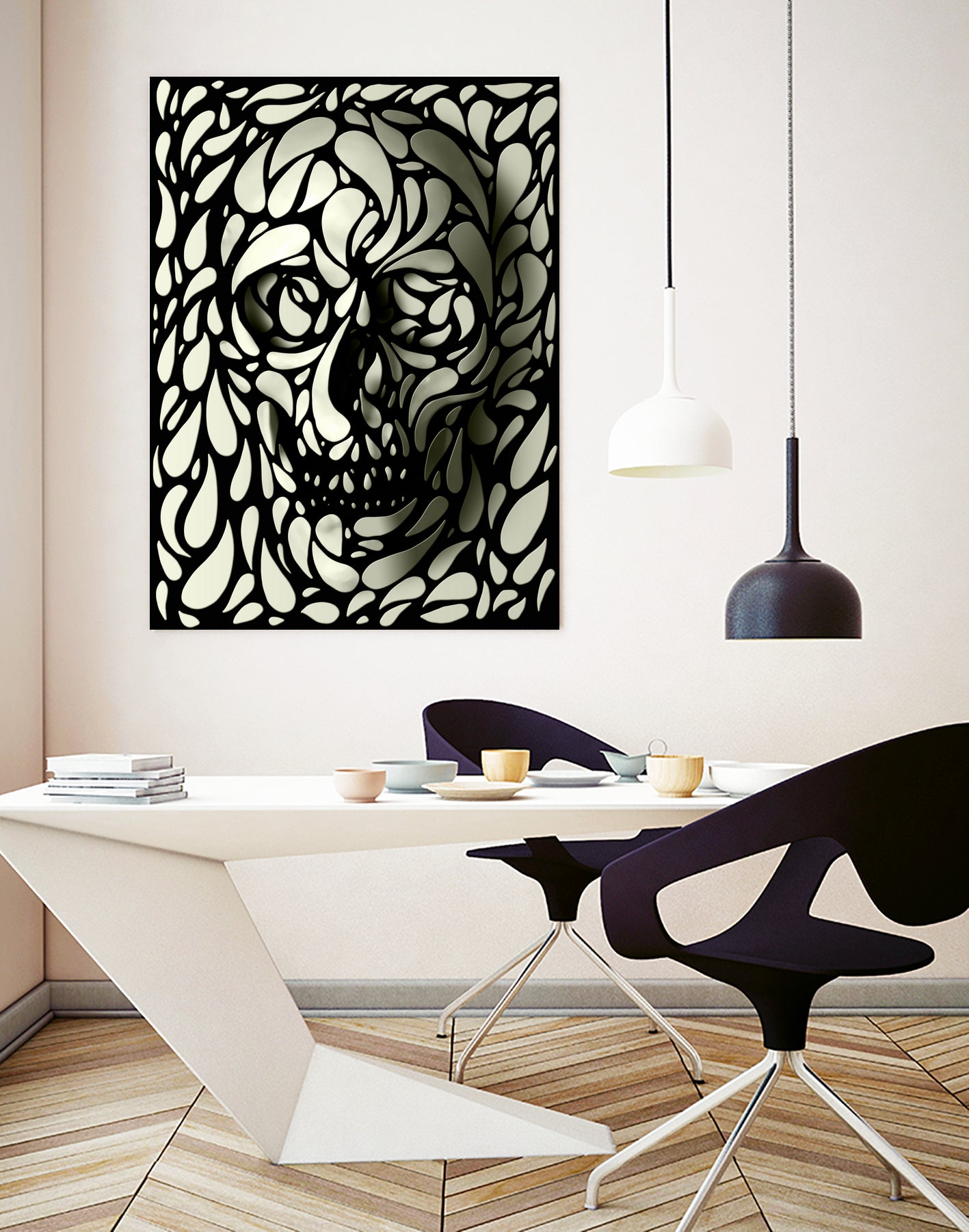 Skull 4 by Ali Gulec on GIANT ART - black digital drawing