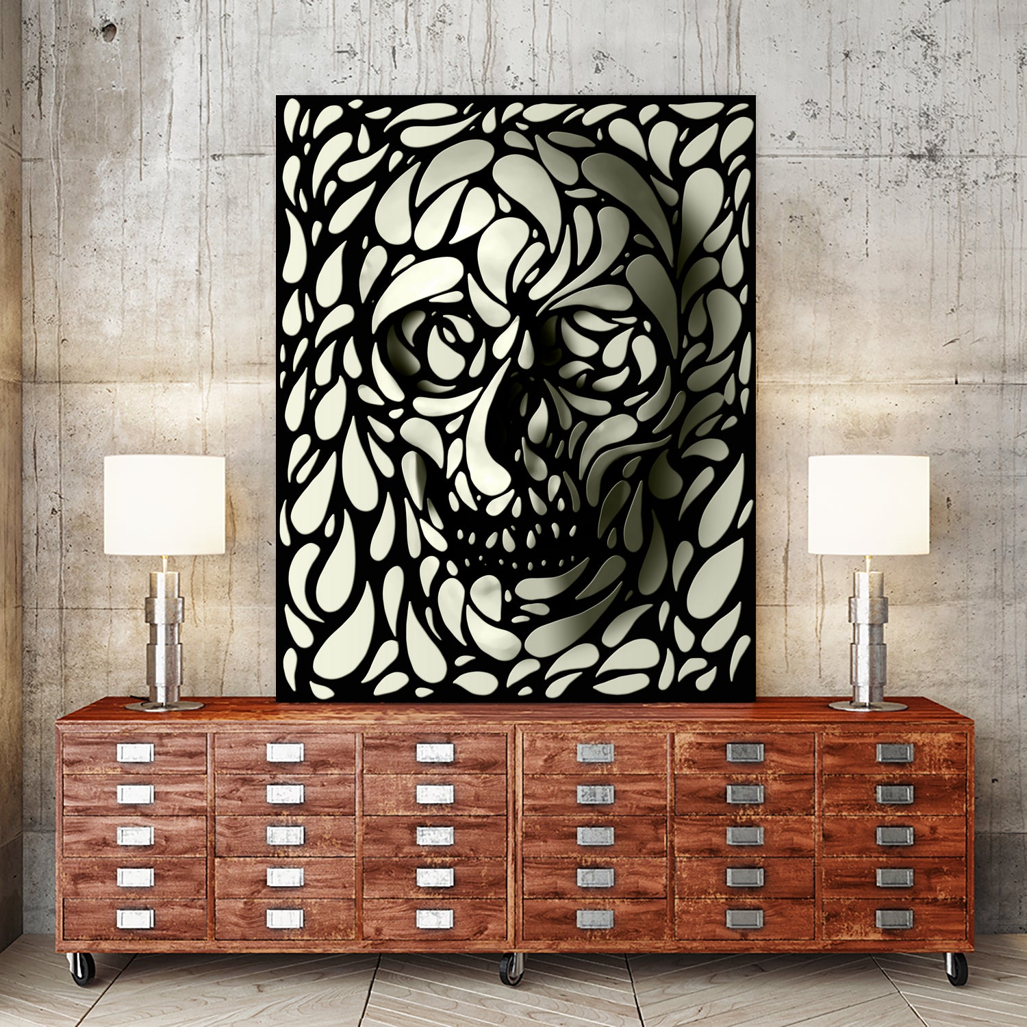 Skull 4 by Ali Gulec on GIANT ART - black digital drawing