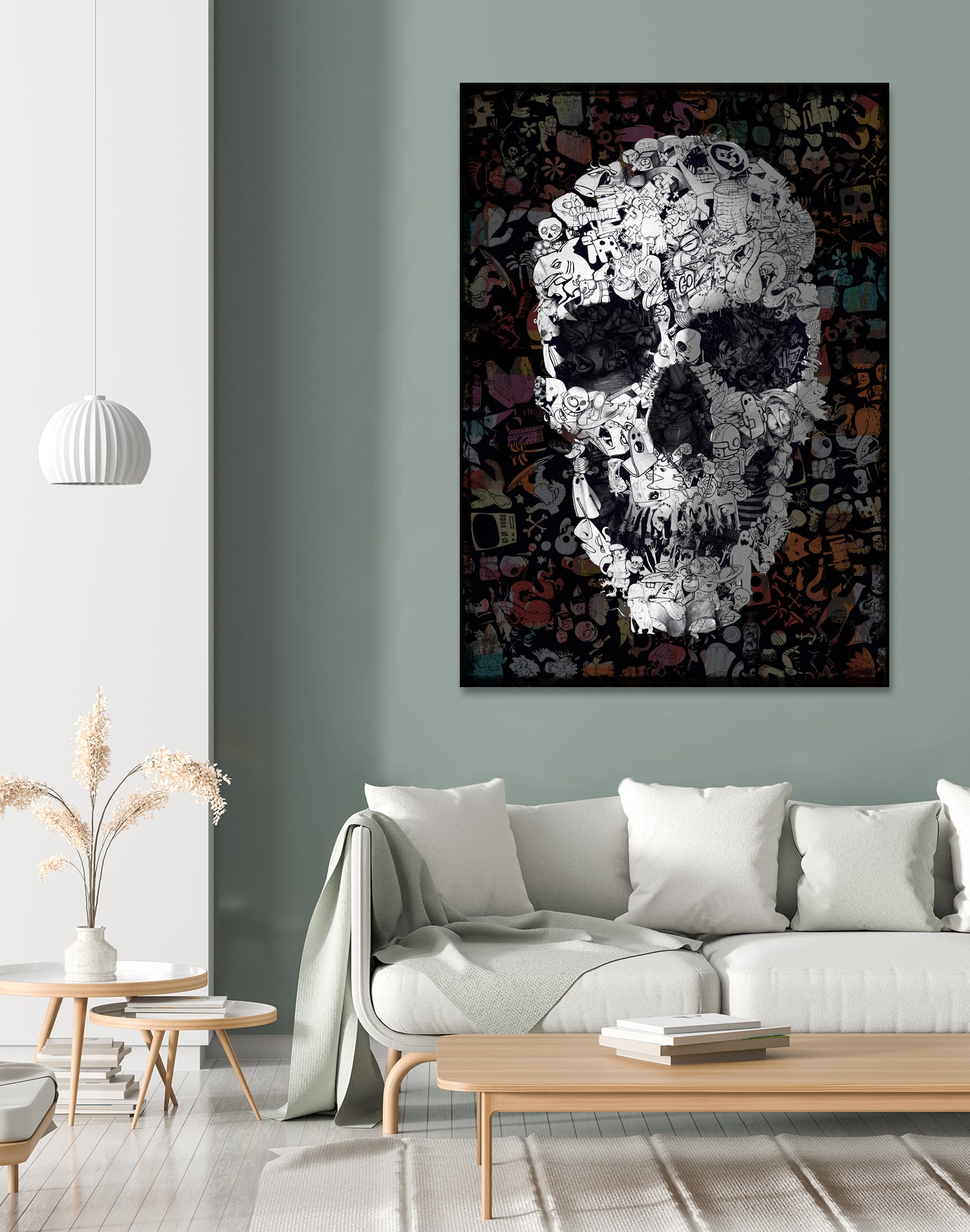 Doodle Skull by Ali Gulec on GIANT ART - digital drawing