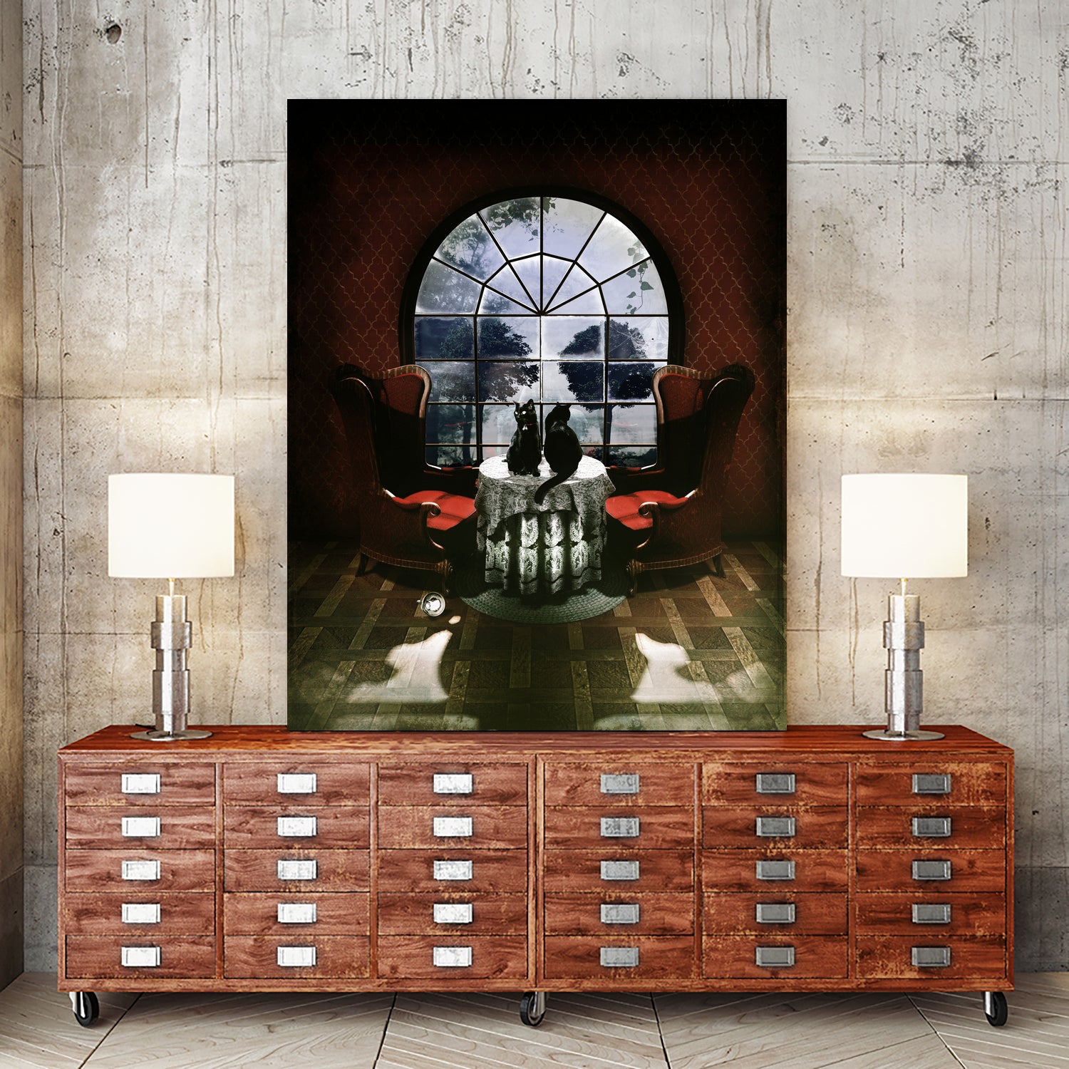 Room Skull by Ali Gulec on GIANT ART - white photo manipulation