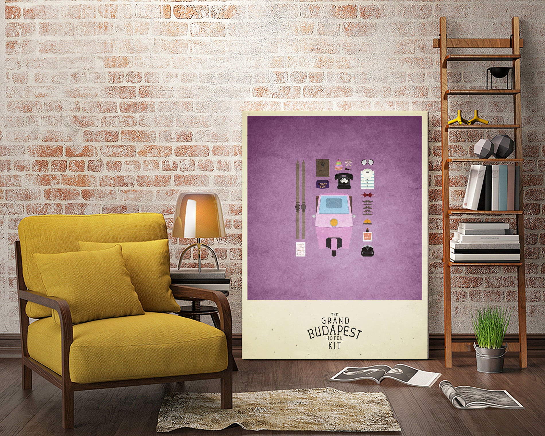 The Grand Budapest Hotel Kit by A F on GIANT ART - pink typography
