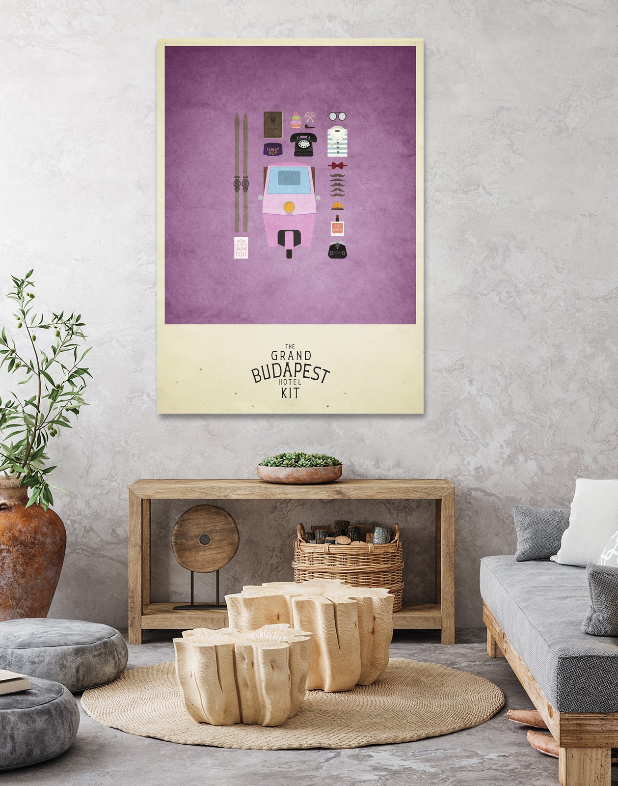 The Grand Budapest Hotel Kit by A F on GIANT ART - pink typography