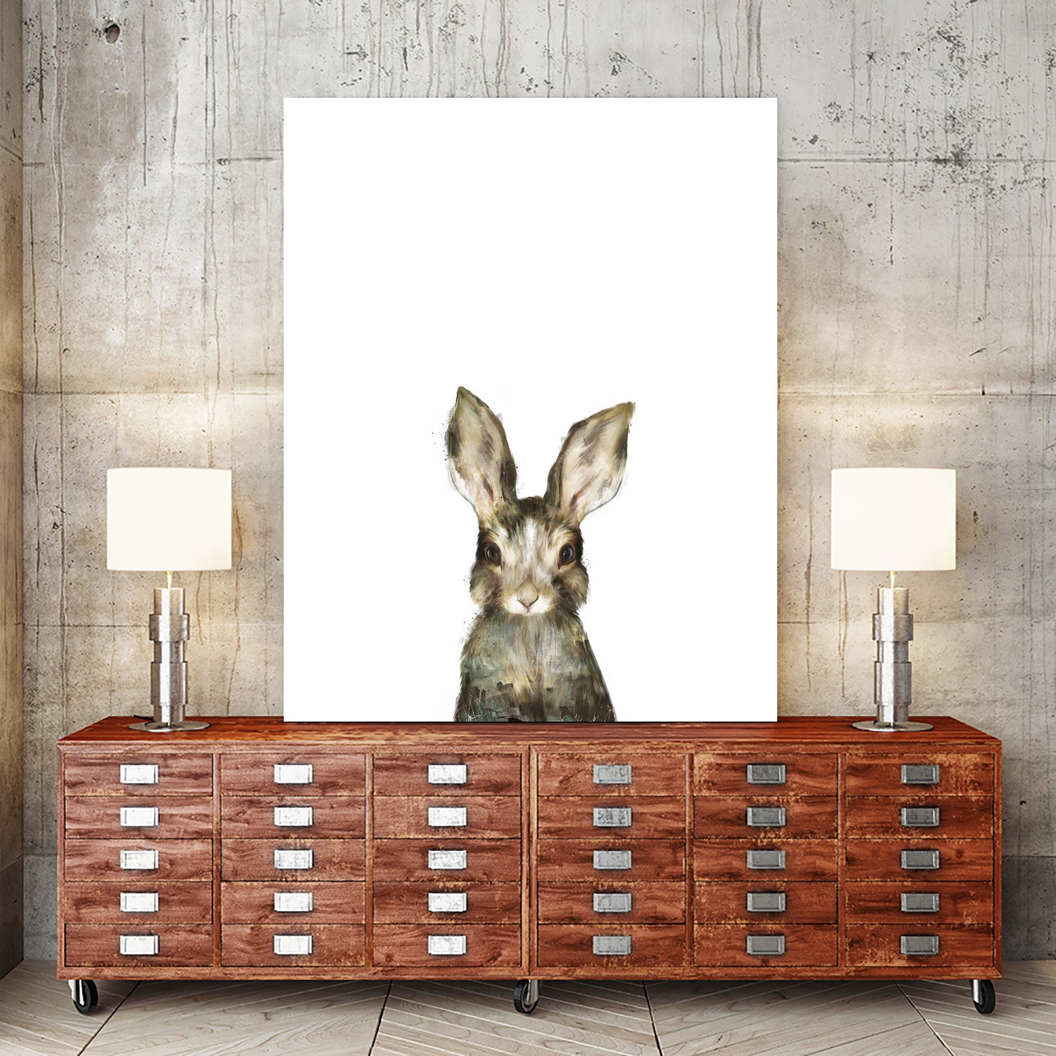 Little Rabbit by Amy Hamilton on GIANT ART - digital painting