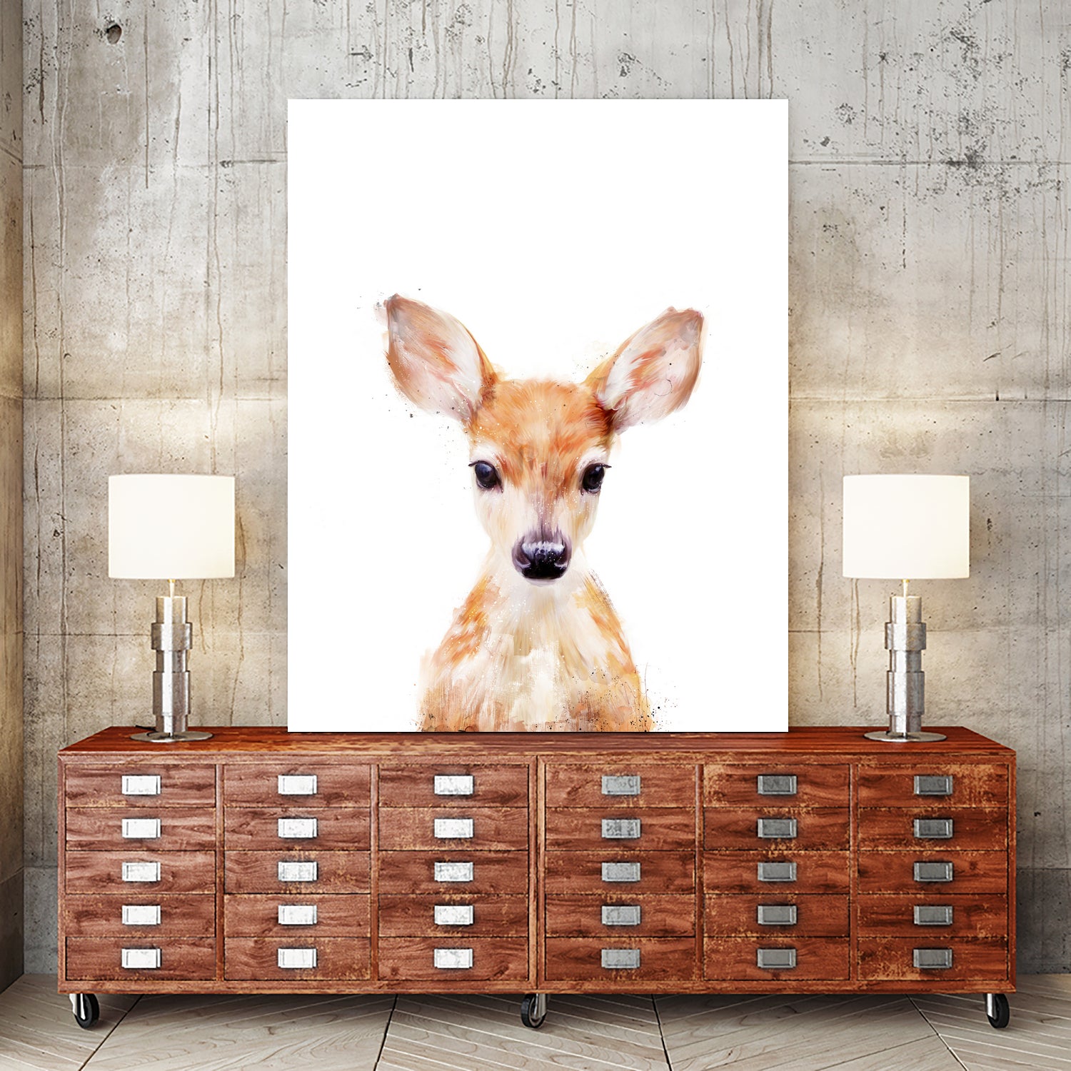 Little Deer by Amy Hamilton on GIANT ART - digital painting