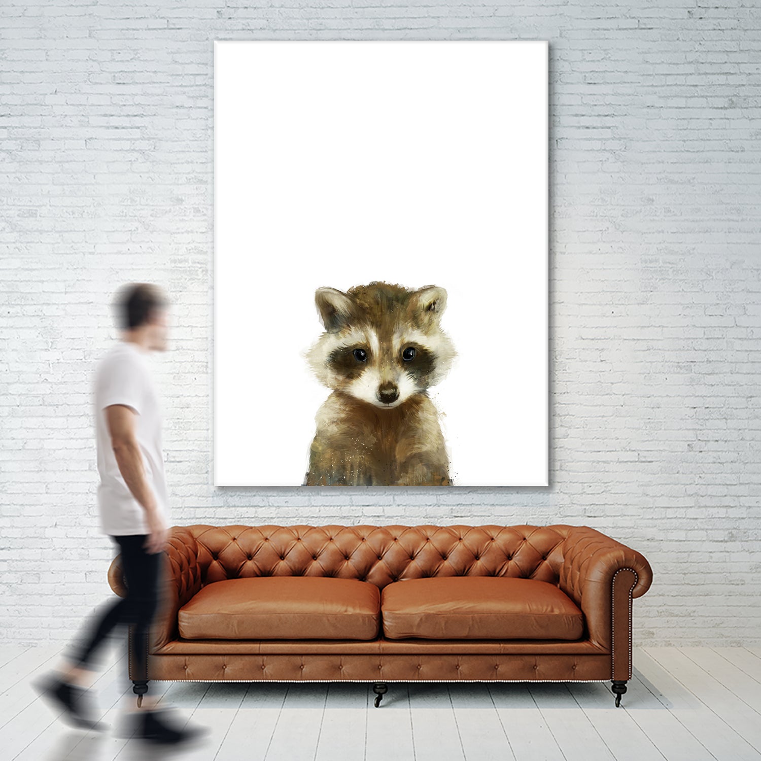 Little Raccoon by Amy Hamilton on GIANT ART - digital painting