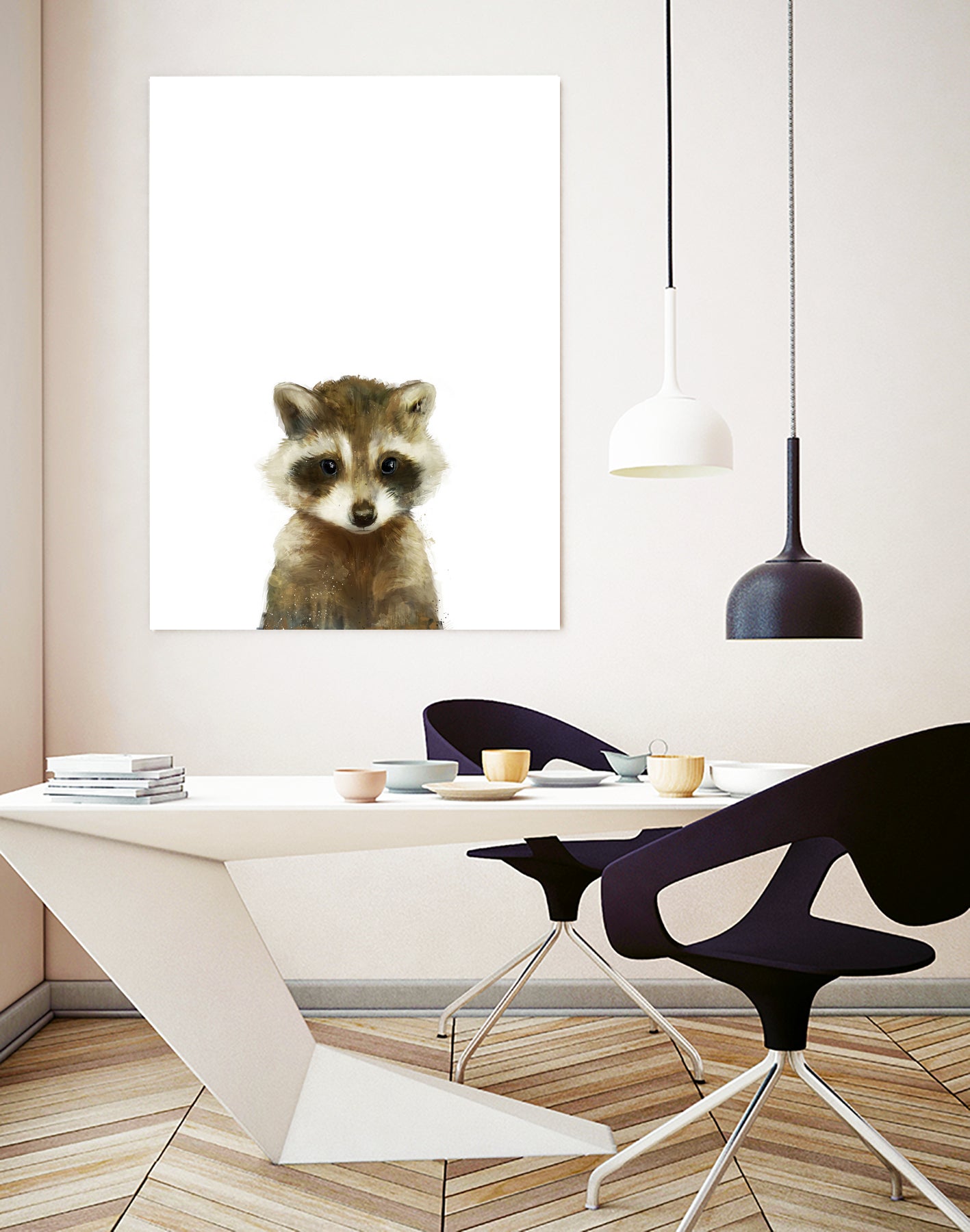 Little Raccoon by Amy Hamilton on GIANT ART - digital painting
