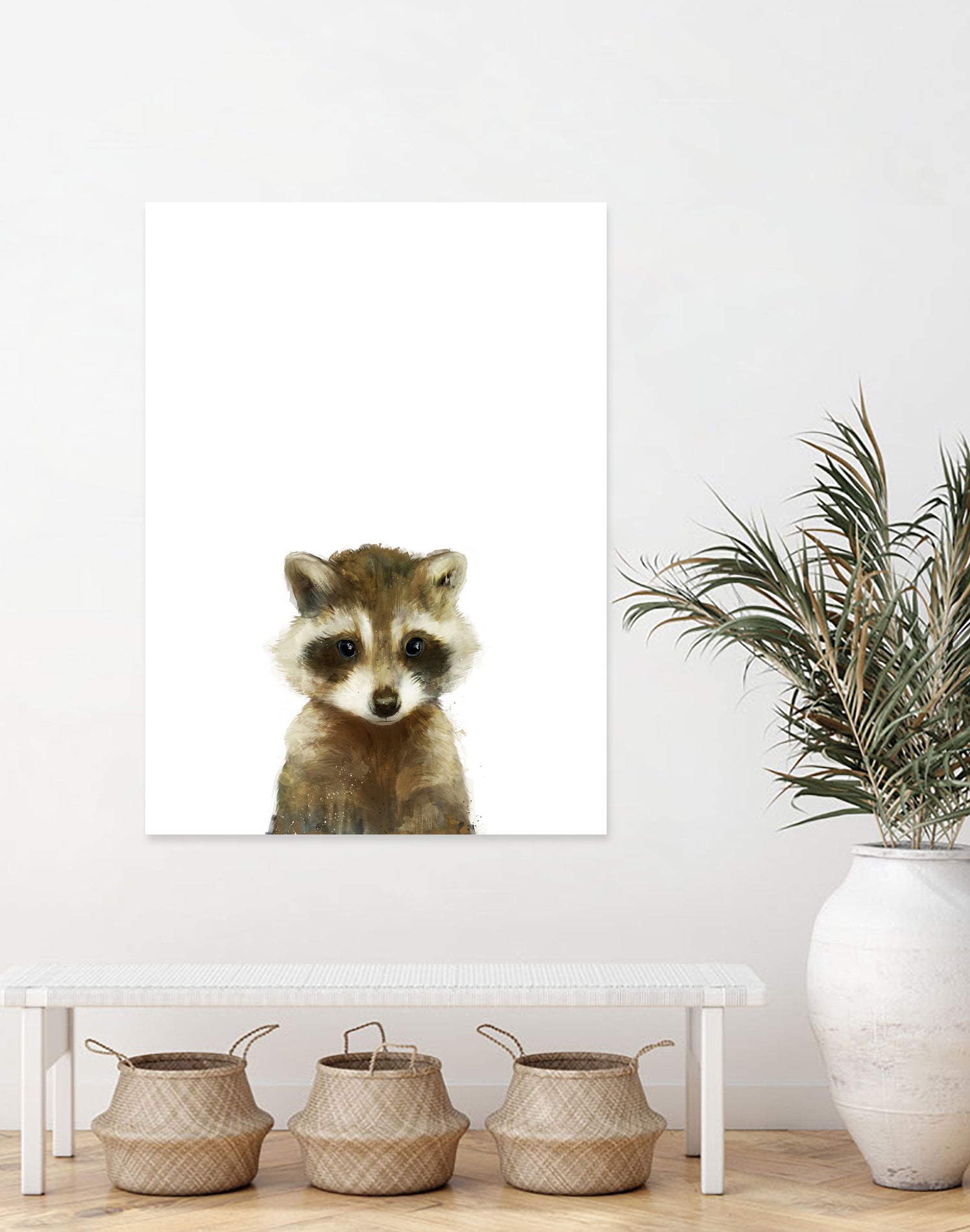 Little Raccoon by Amy Hamilton on GIANT ART - digital painting