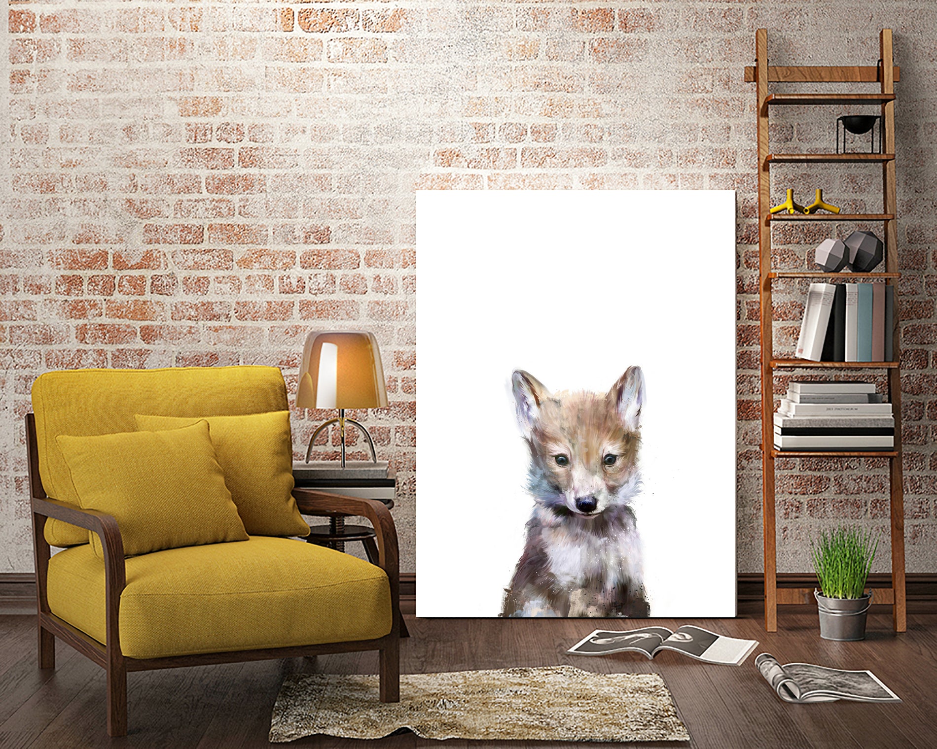 Little Wolf by Amy Hamilton on GIANT ART - digital painting