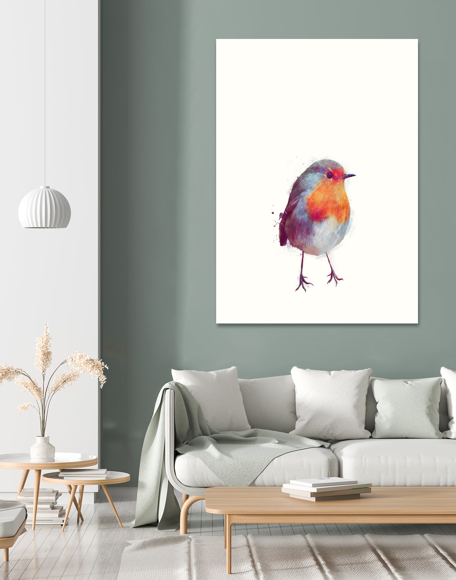 Winter Robin by Amy Hamilton on GIANT ART - digital painting