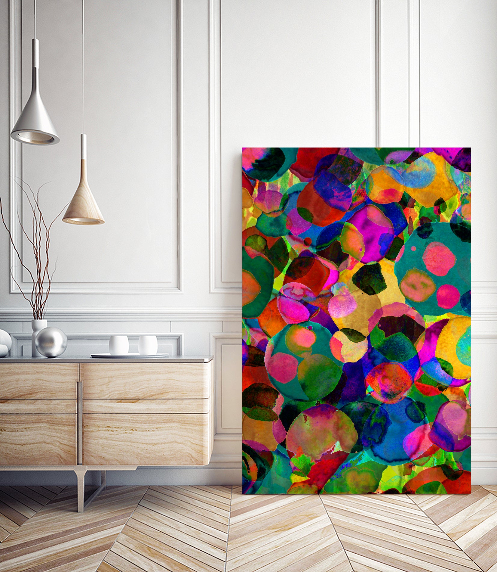 Rainbow Spot by Amy Sia on GIANT ART - mixed media