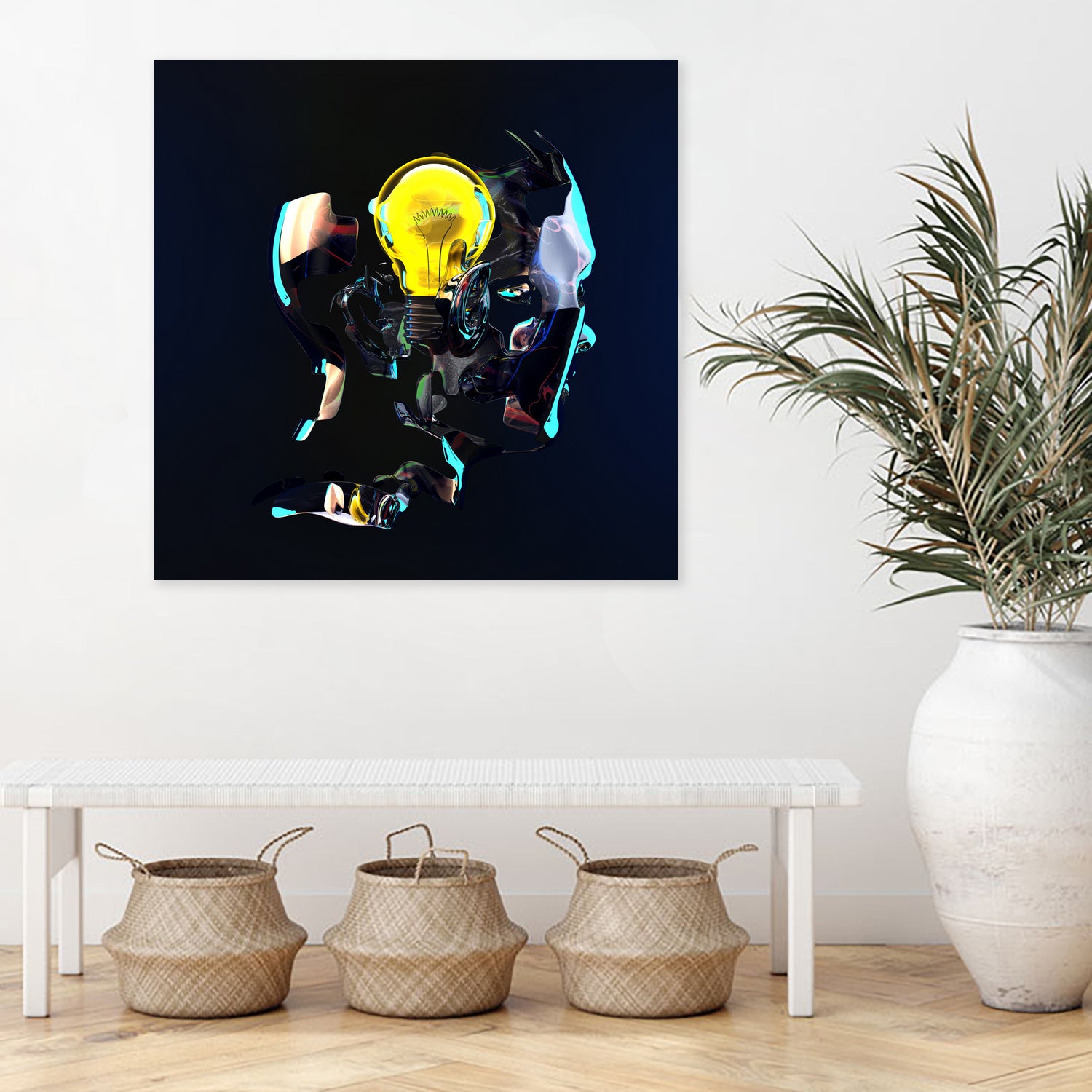 BULB by Anthony Gargasz on GIANT ART - blue 3d art