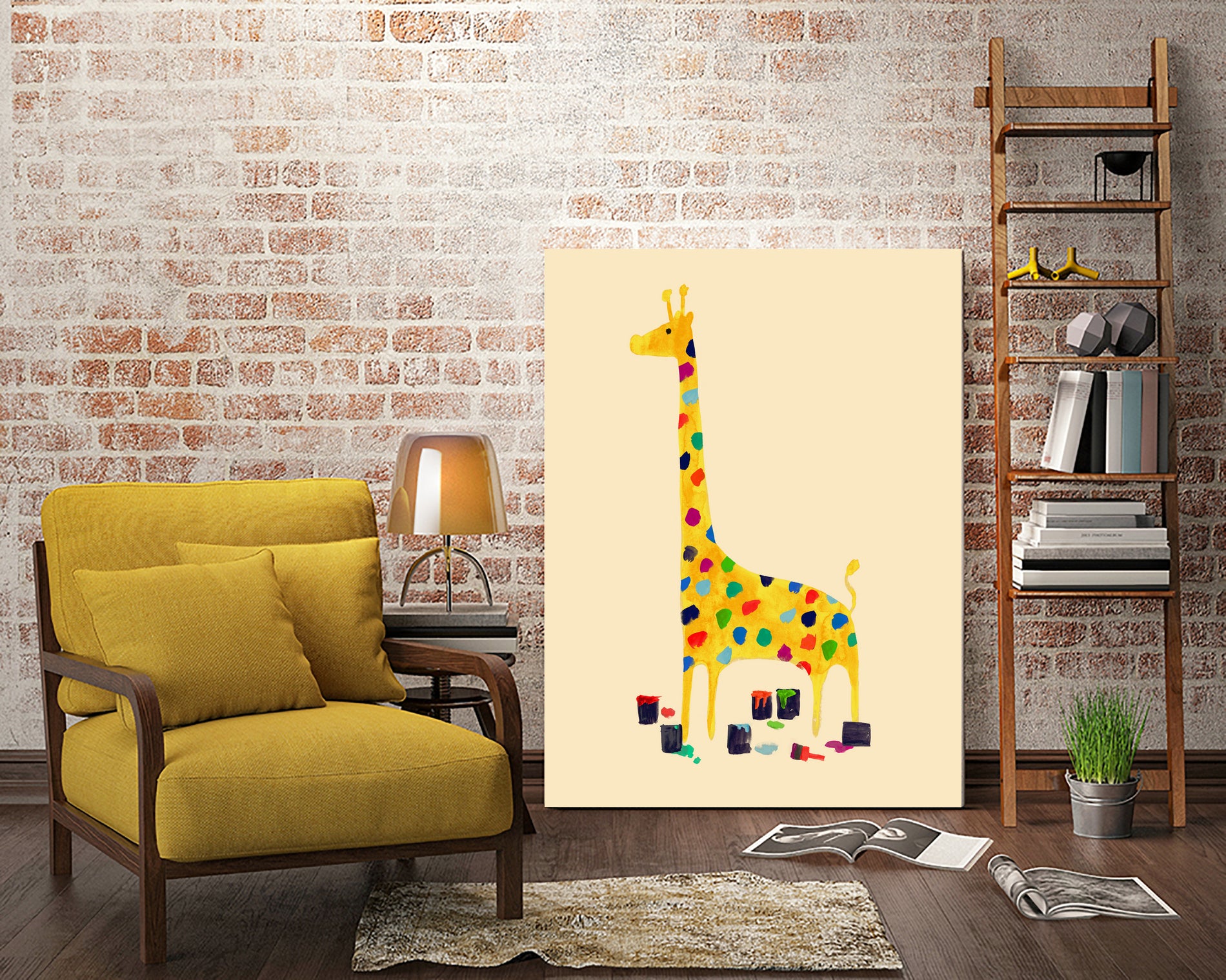 Whimsical Giraffe by Budi Satria Kompoi on GIANT ART - digital painting