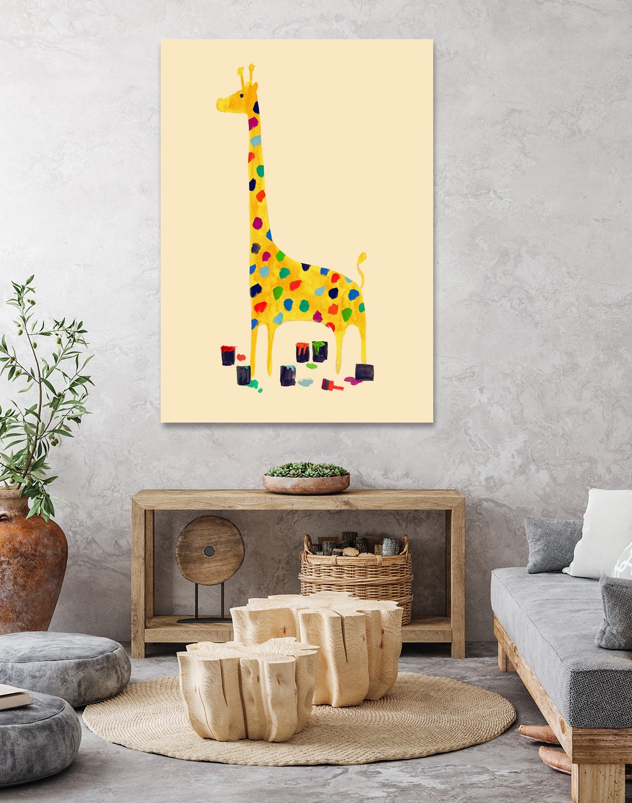 Whimsical Giraffe by Budi Satria Kompoi on GIANT ART - digital painting