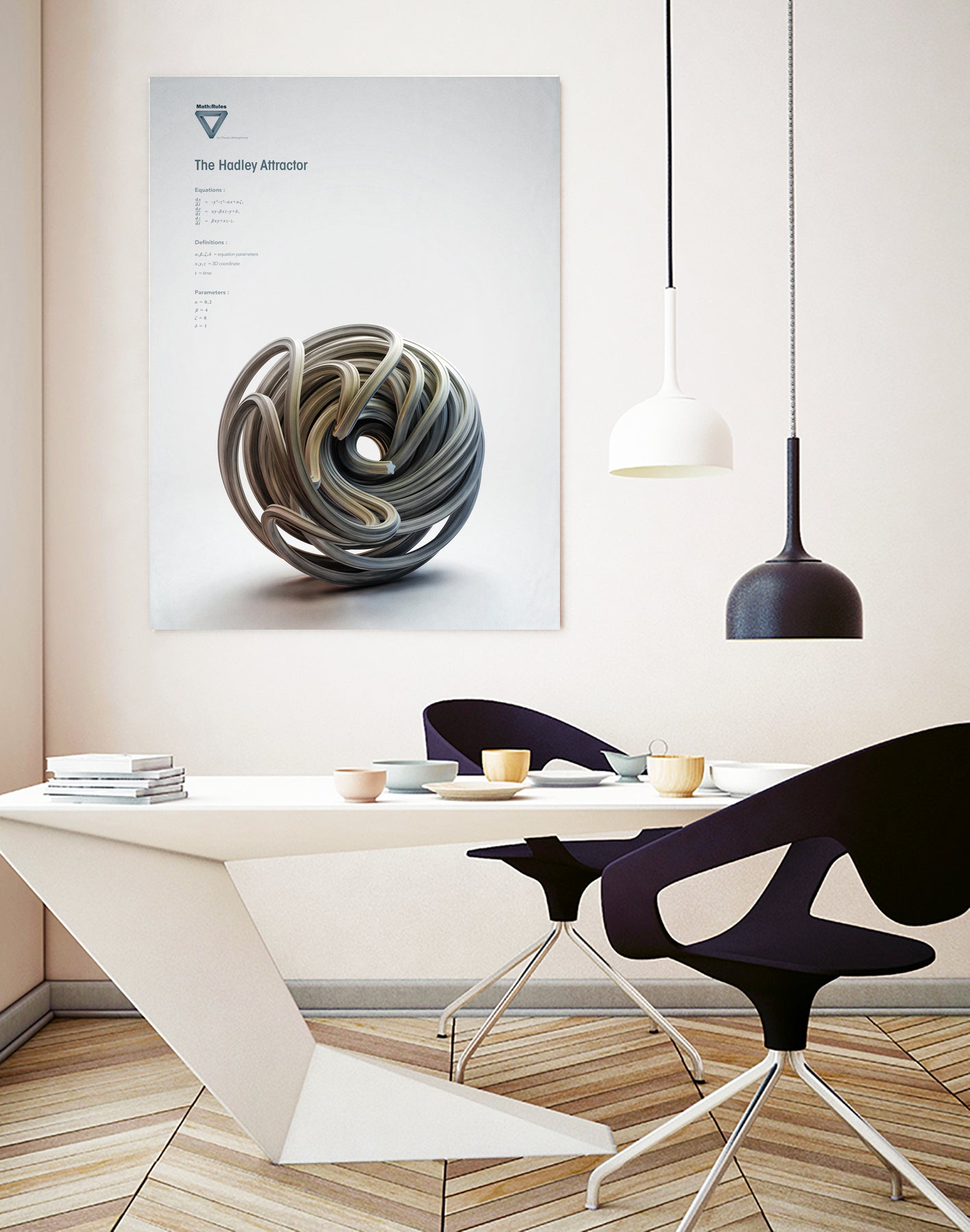 The Hadley Attractor by . Chaotic Atmospheres on GIANT ART - 3d art