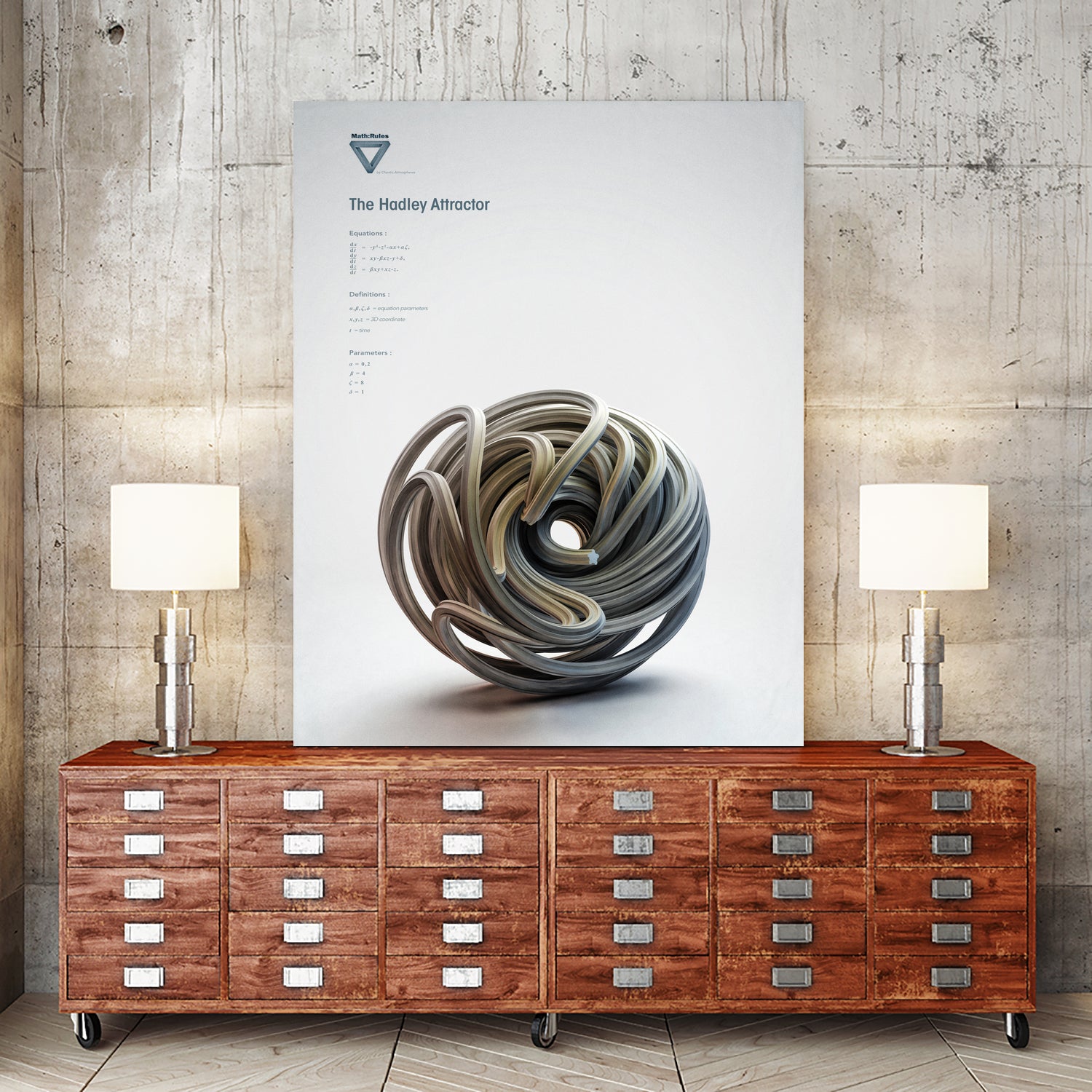 The Hadley Attractor by . Chaotic Atmospheres on GIANT ART - 3d art