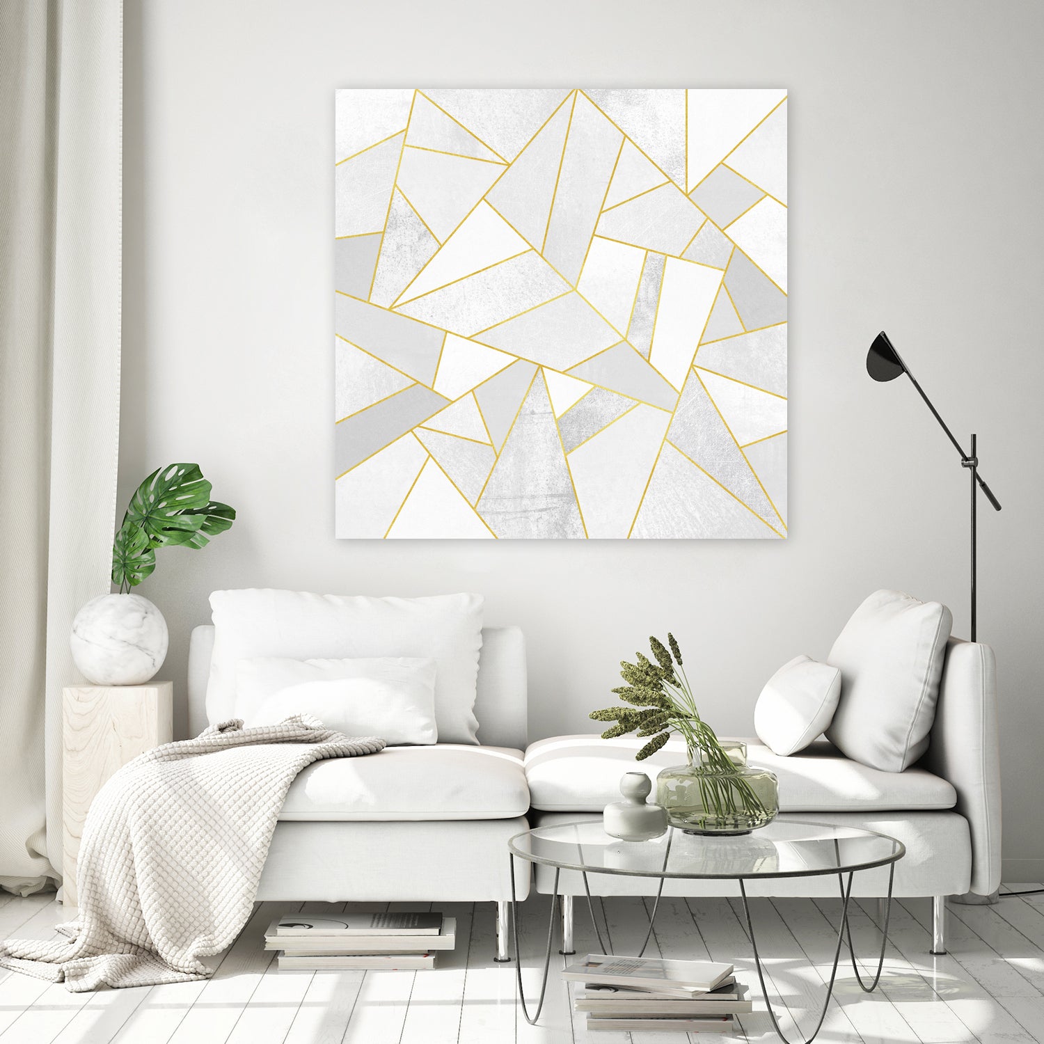 White Stone by Elisabeth Fredriksson on GIANT ART - white digital painting