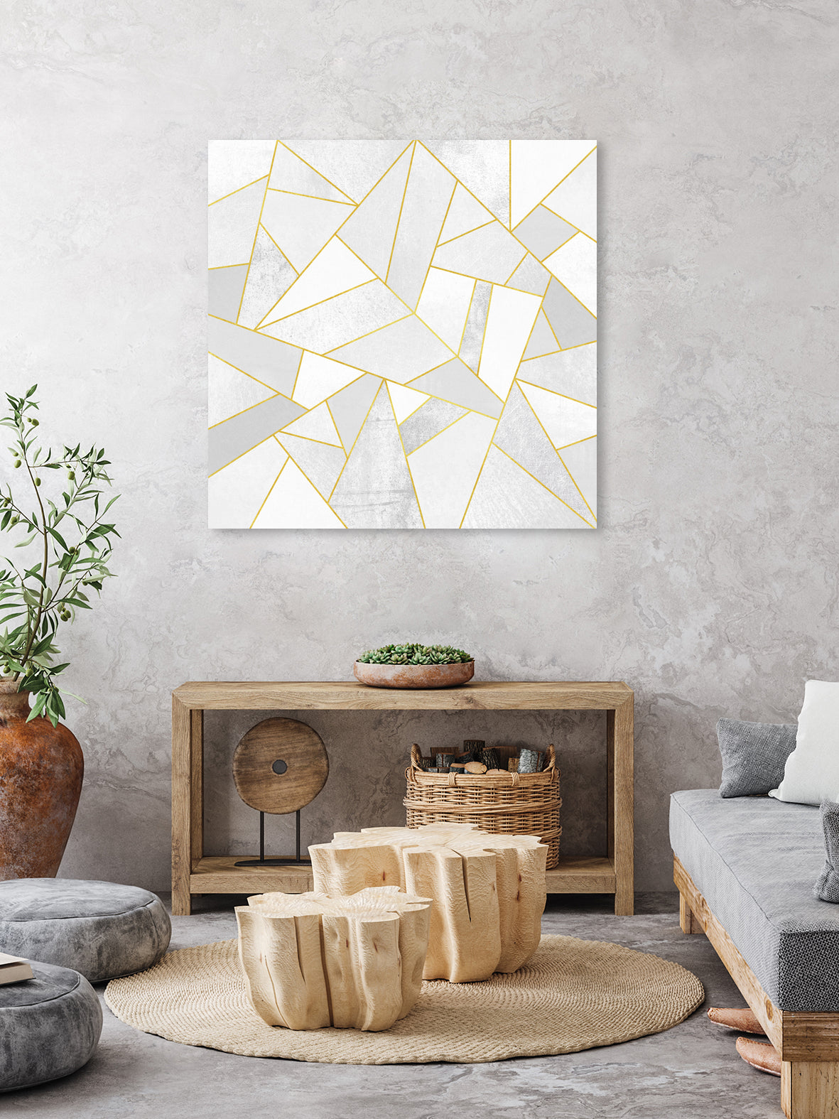 White Stone by Elisabeth Fredriksson on GIANT ART - white digital painting