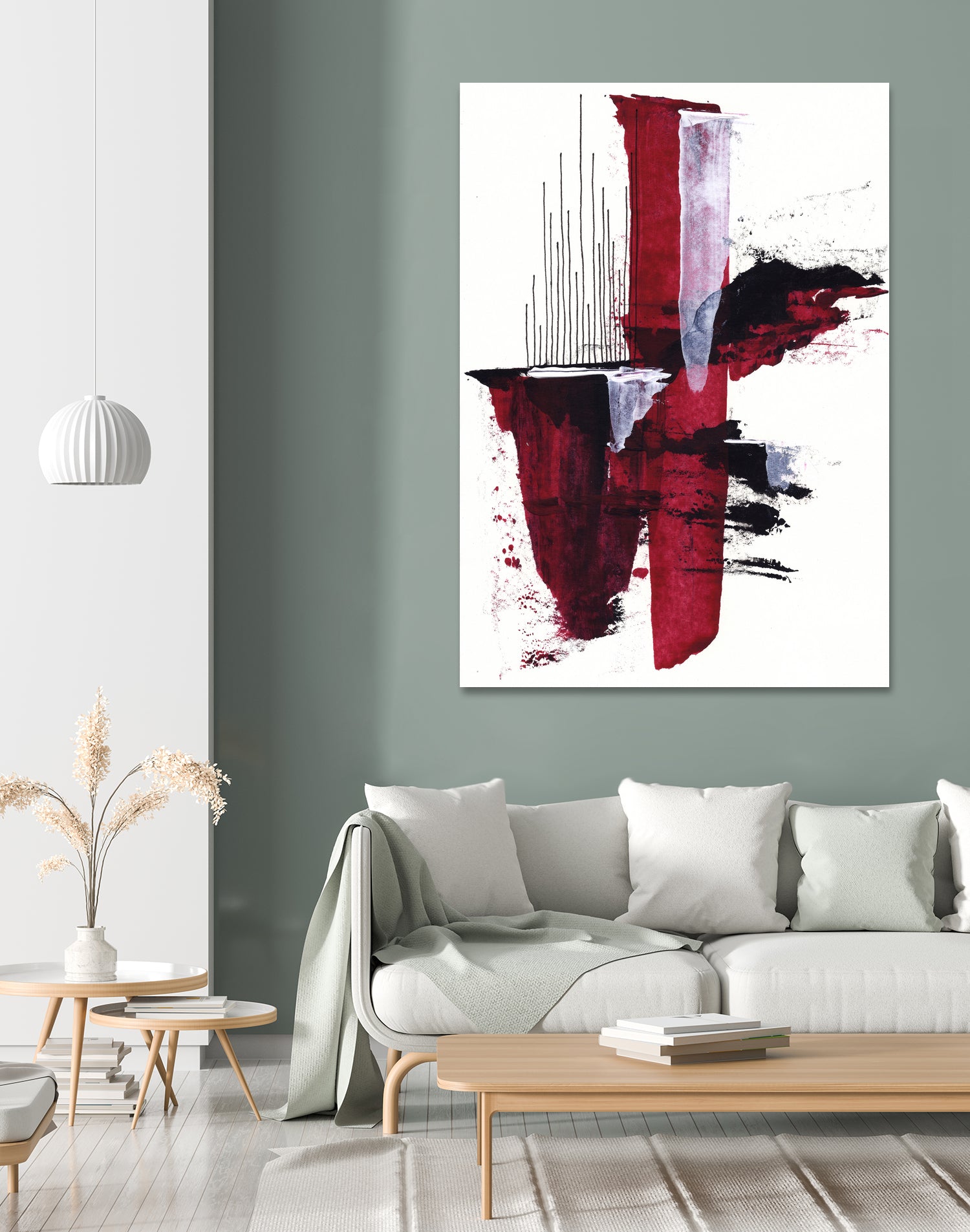 Off To Those Places 2 by Mariam Cisse on GIANT ART - red mixed media