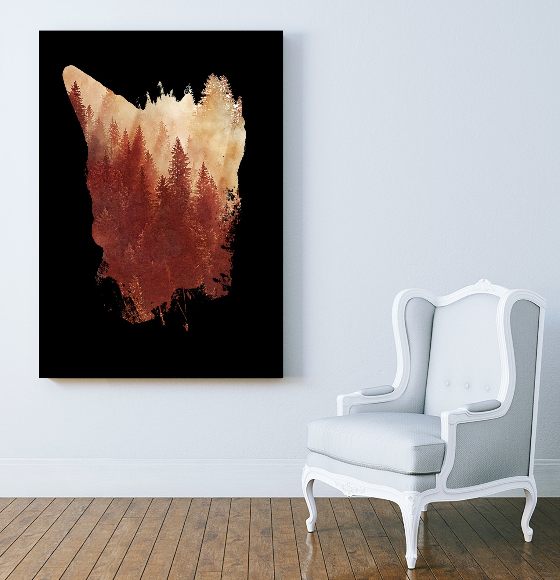 Blind Fox by Robert Farkas on GIANT ART - red digital painting