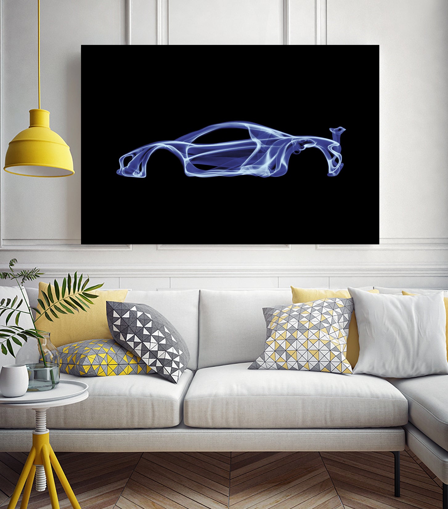 McLaren P1 by Octavian Mihai Mielu on GIANT ART - blue digital painting