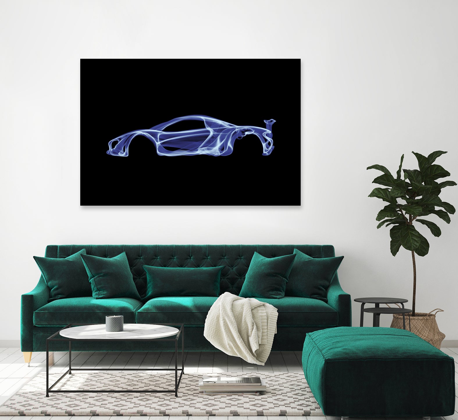McLaren P1 by Octavian Mihai Mielu on GIANT ART - blue digital painting
