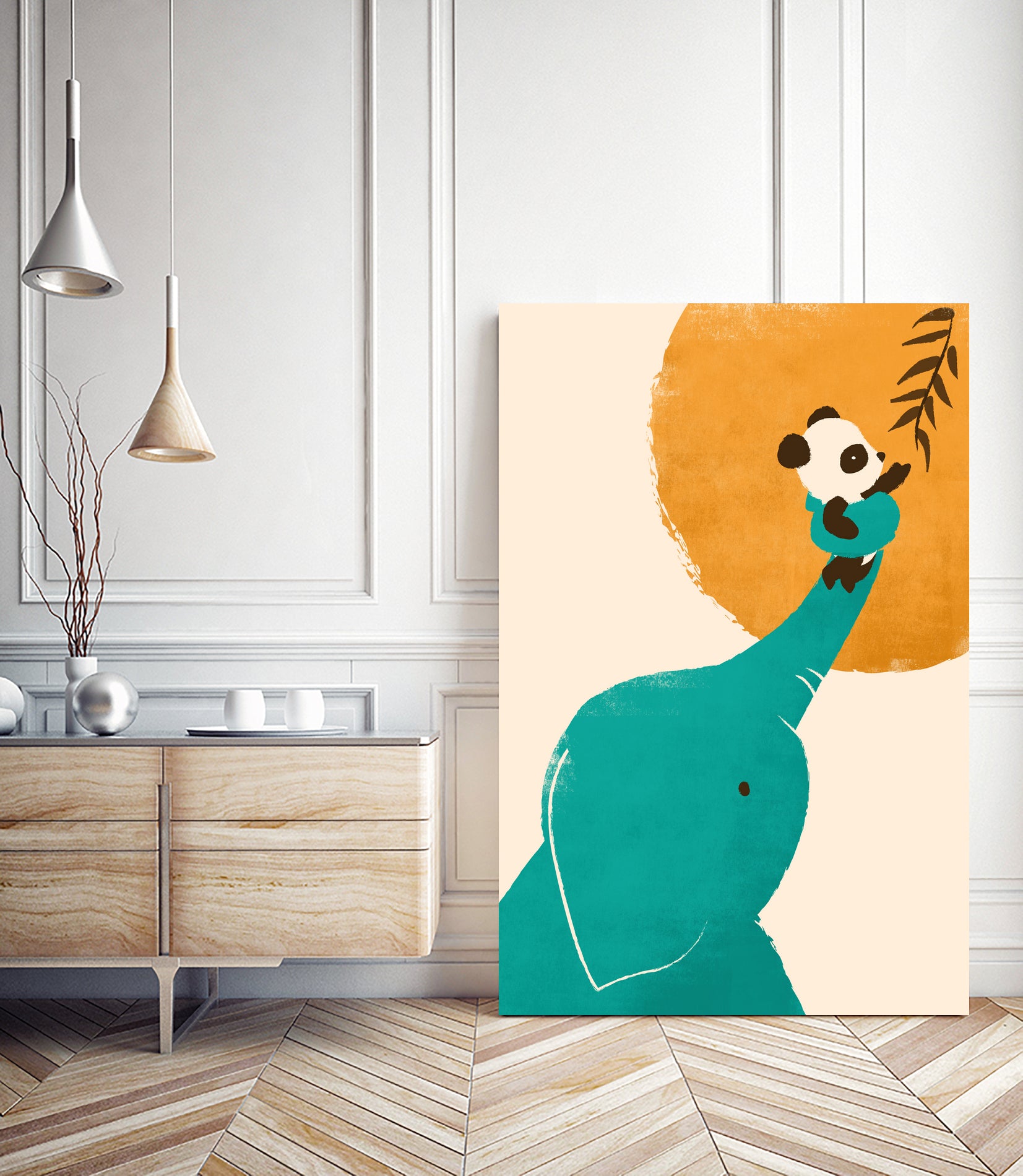 Panda's Little Helper by Jay Fleck on GIANT ART - digital drawing