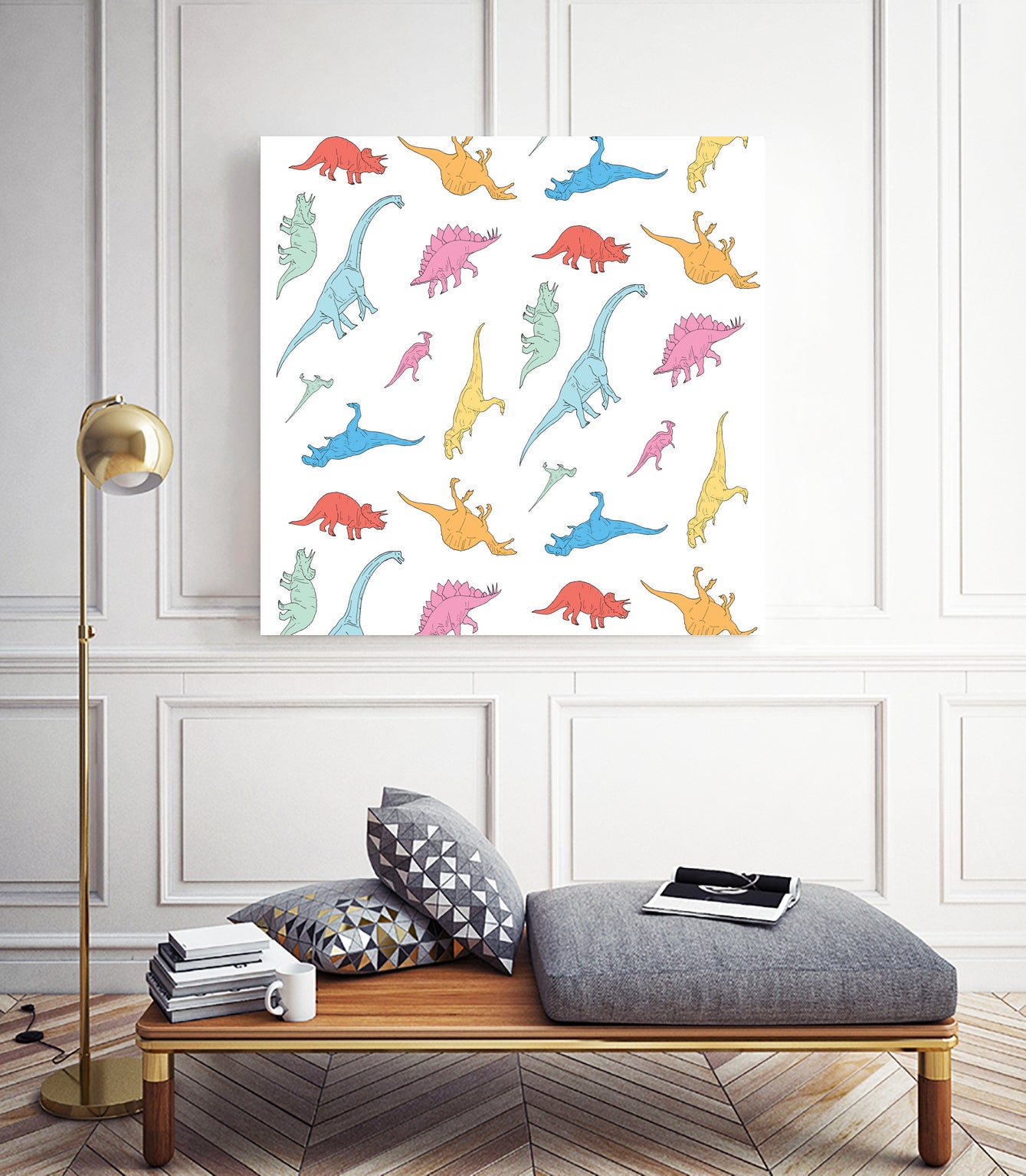 Dino by Julien Missaire on GIANT ART - white cartooning