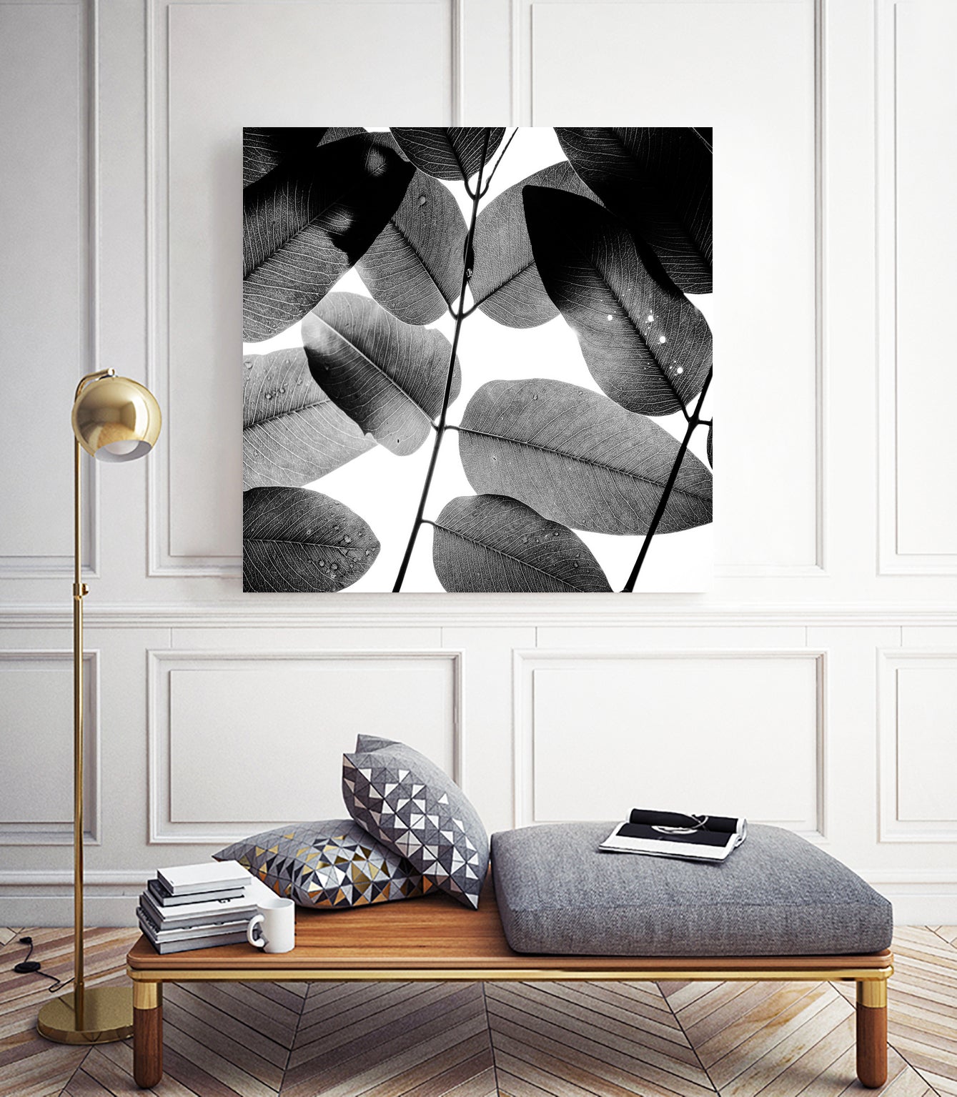 Experiments with Leaves by Tal Paz-Fridman on GIANT ART - gray photo illustration