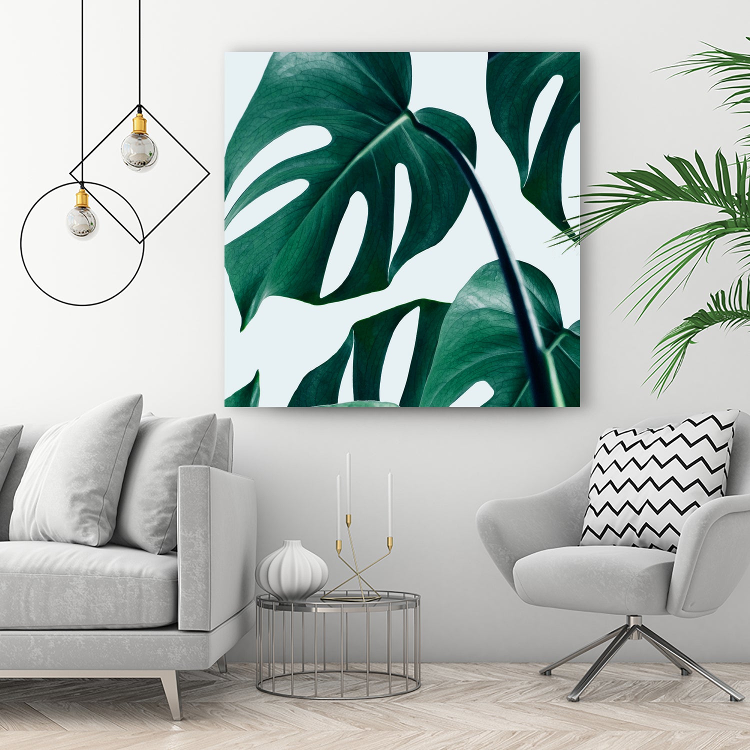 Monstera by Uma Gokhale on GIANT ART - green digital painting