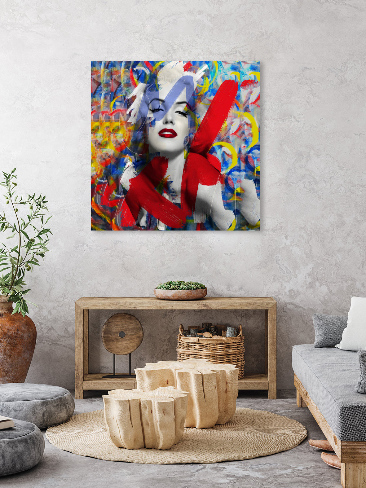 Sweet Marilyn by Daniel Malta on GIANT ART - red digital painting