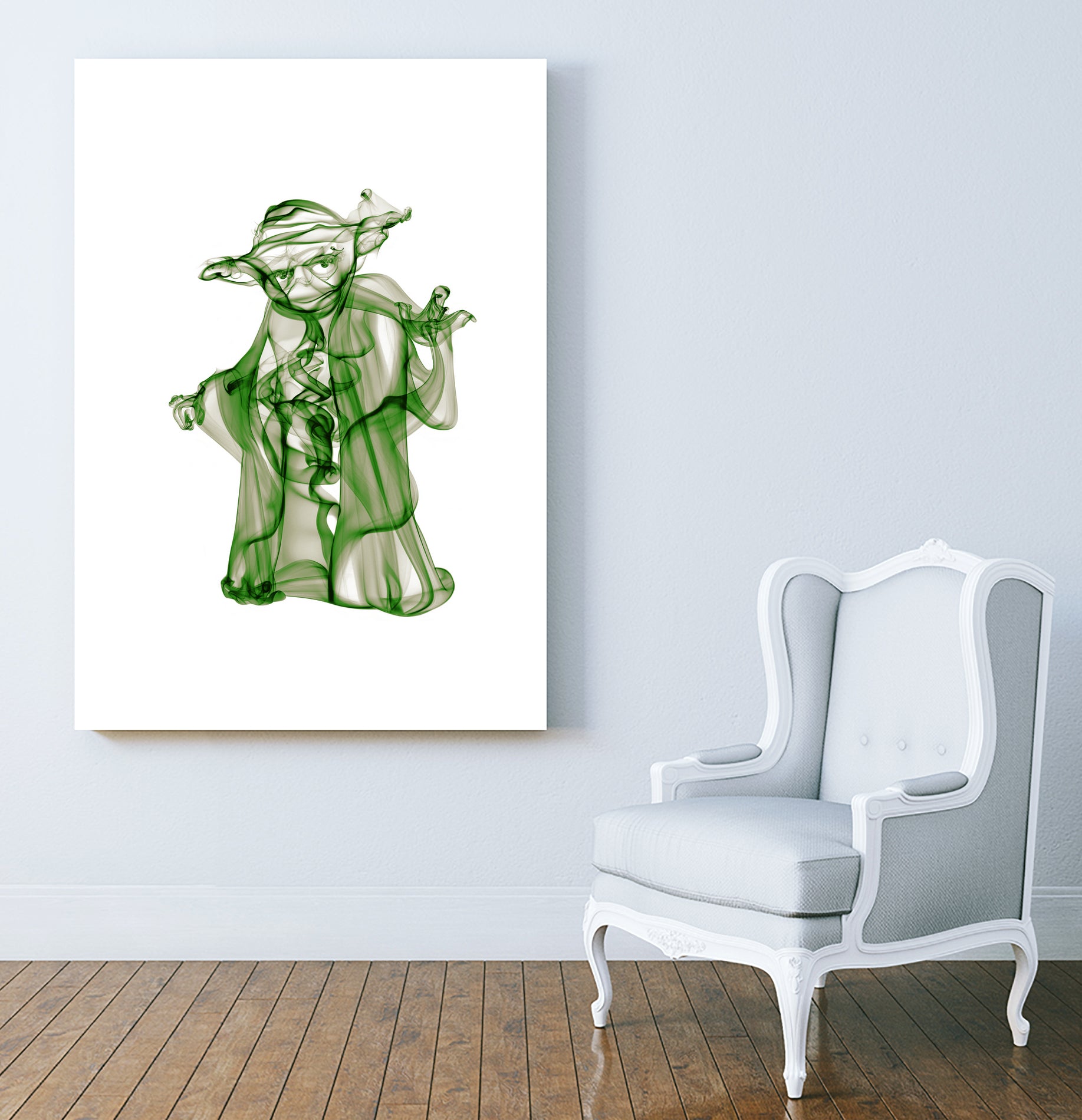 Yoda by Octavian Mihai Mielu on GIANT ART - green digital painting