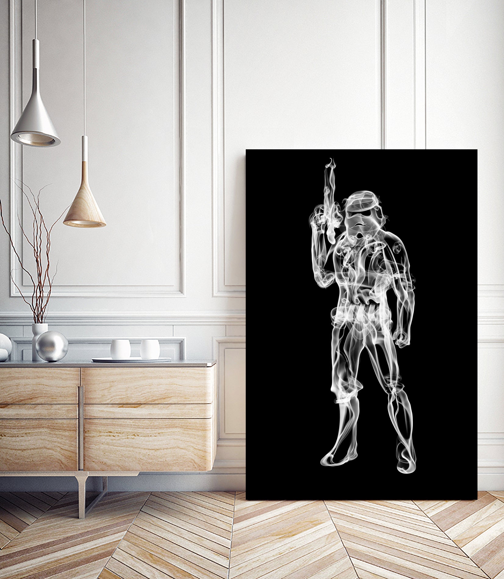 Storm Trooper by Octavian Mihai Mielu on GIANT ART - black digital painting