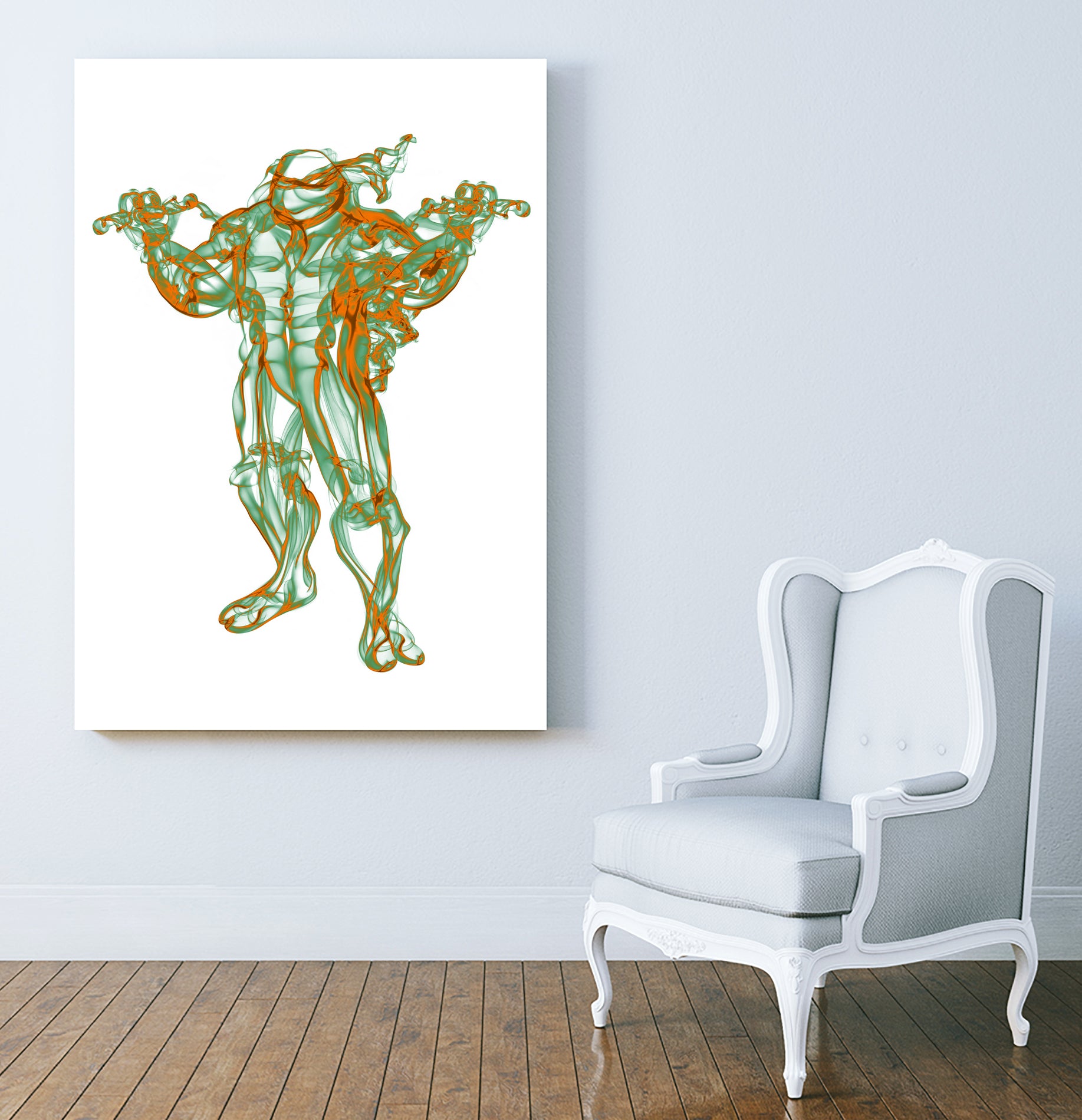 Michelangelo by Octavian Mihai Mielu on GIANT ART - green digital painting