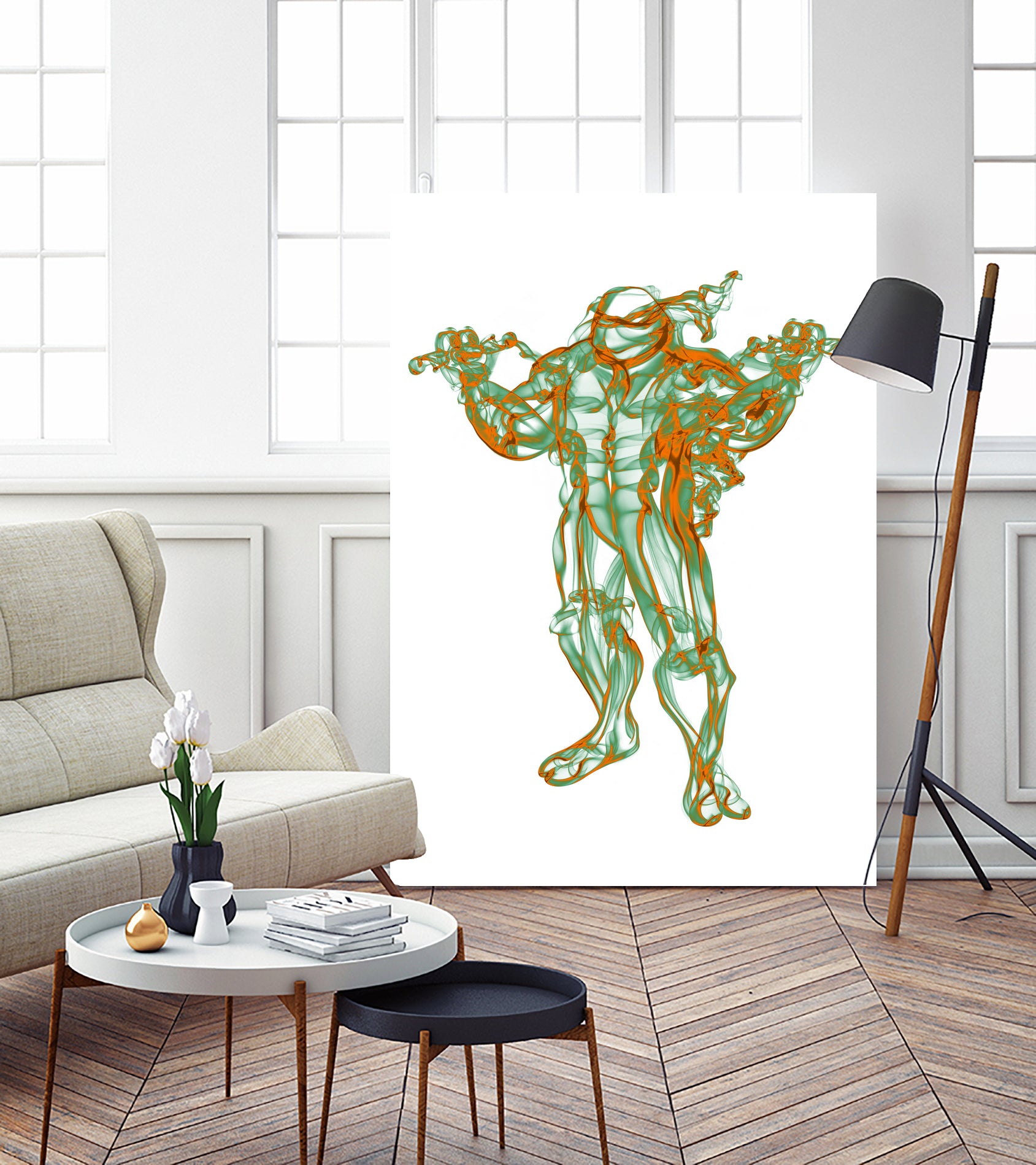 Michelangelo by Octavian Mihai Mielu on GIANT ART - green digital painting