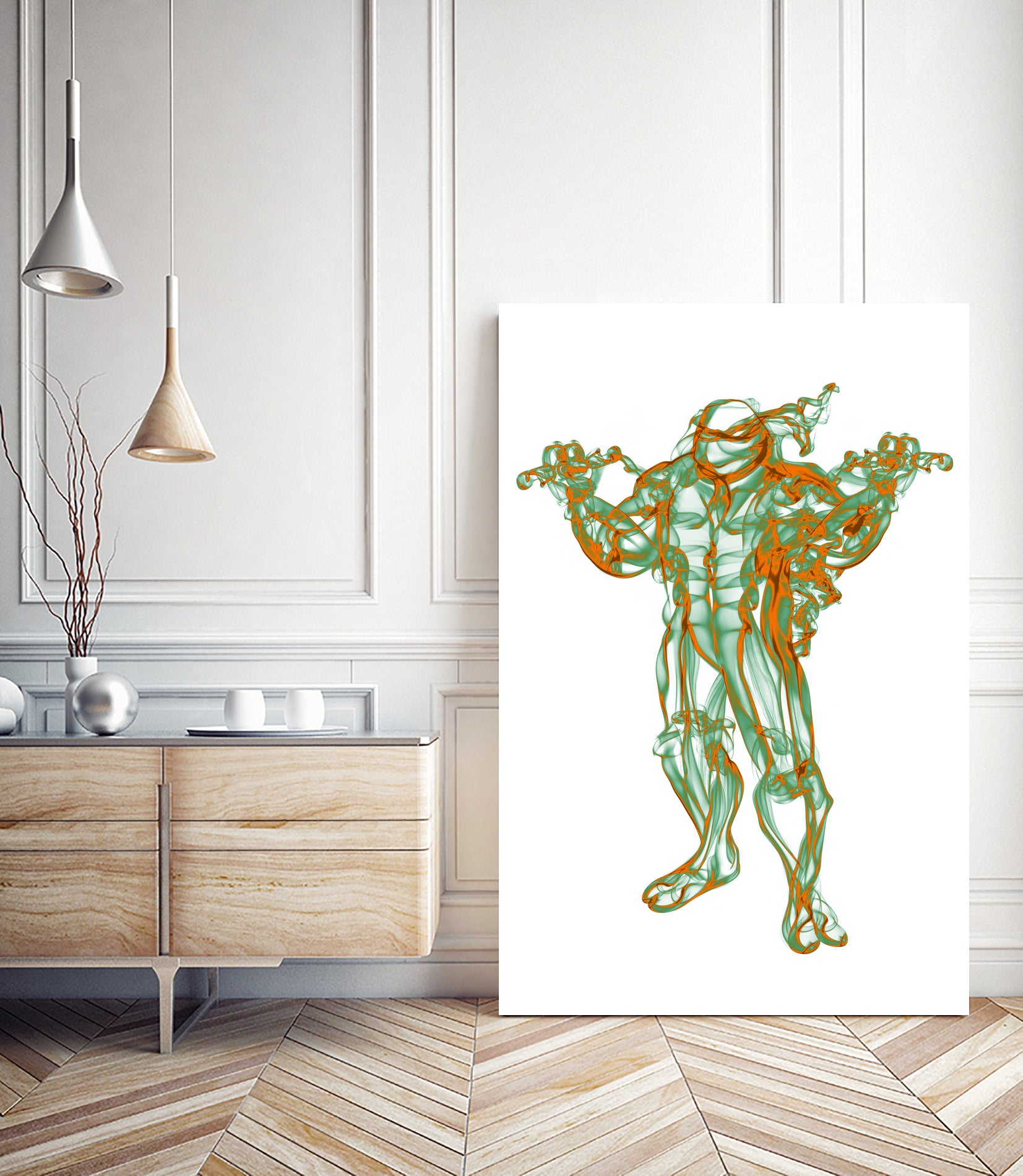 Michelangelo by Octavian Mihai Mielu on GIANT ART - green digital painting