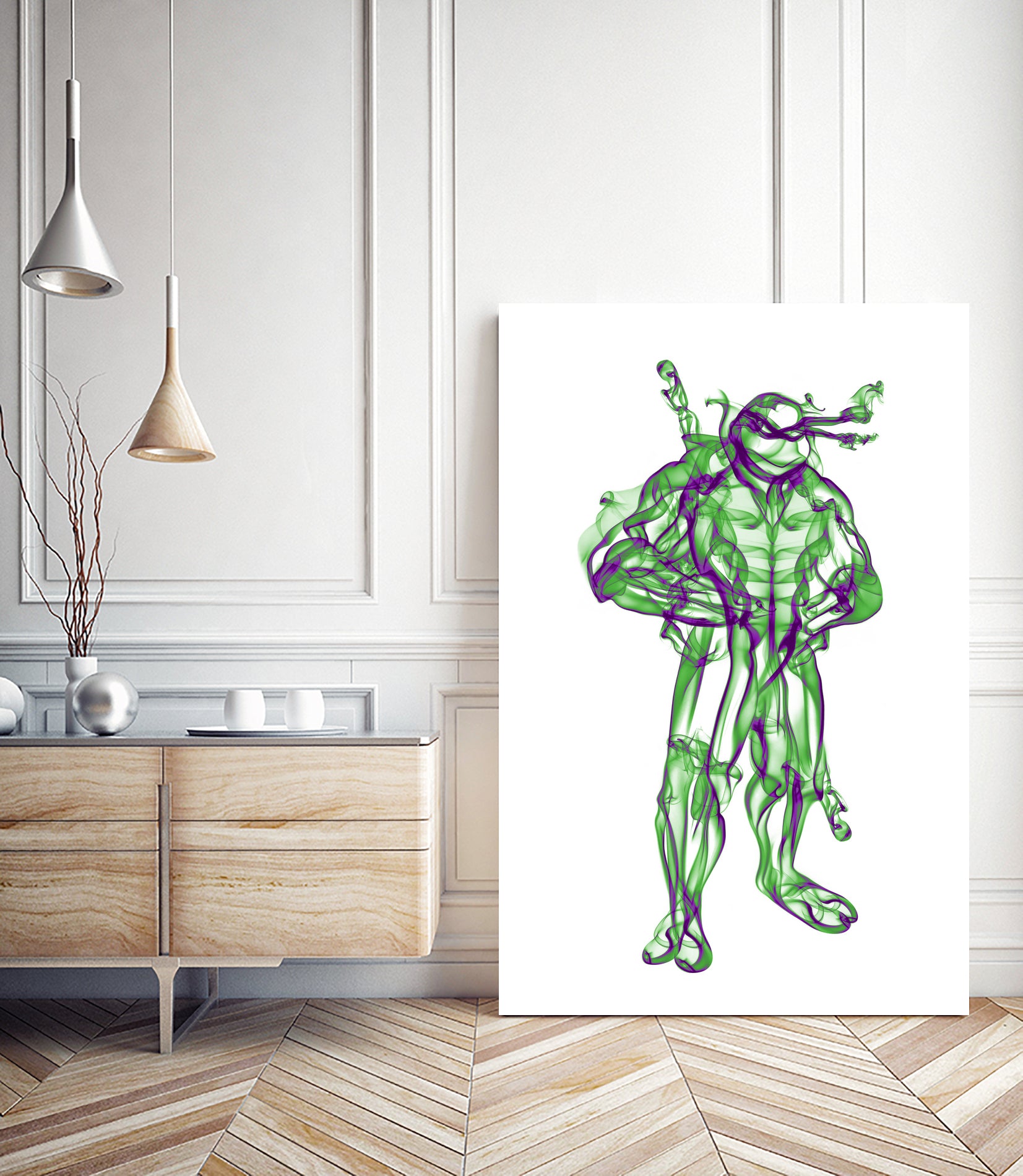 Donatello by Octavian Mihai Mielu on GIANT ART - green digital painting
