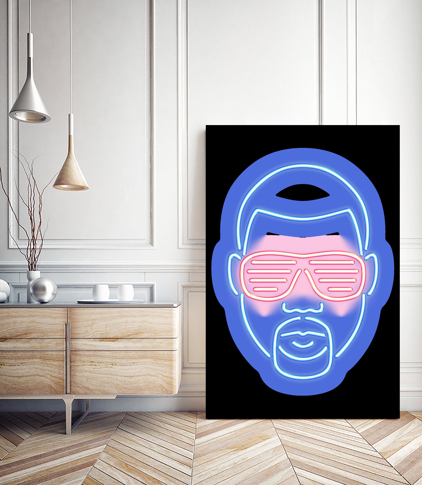 Kanye West by Octavian Mihai Mielu on GIANT ART - blue character design