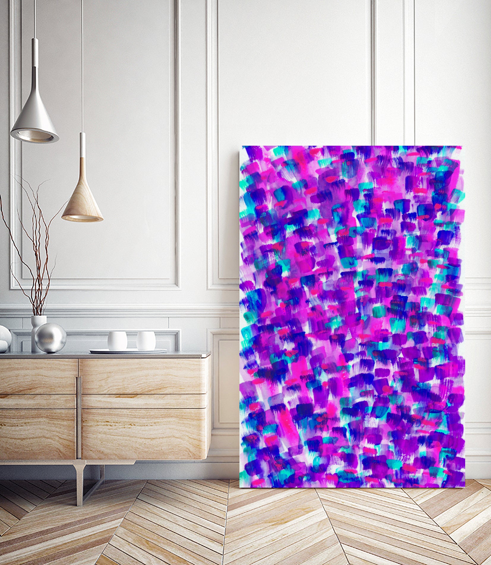 RESTORATION by Rebecca Allen on GIANT ART - fuchsia digital painting