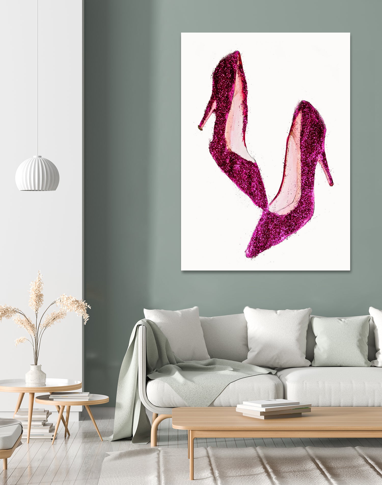Dancing Shoes by Sara Eshak on GIANT ART - pink photo illustration