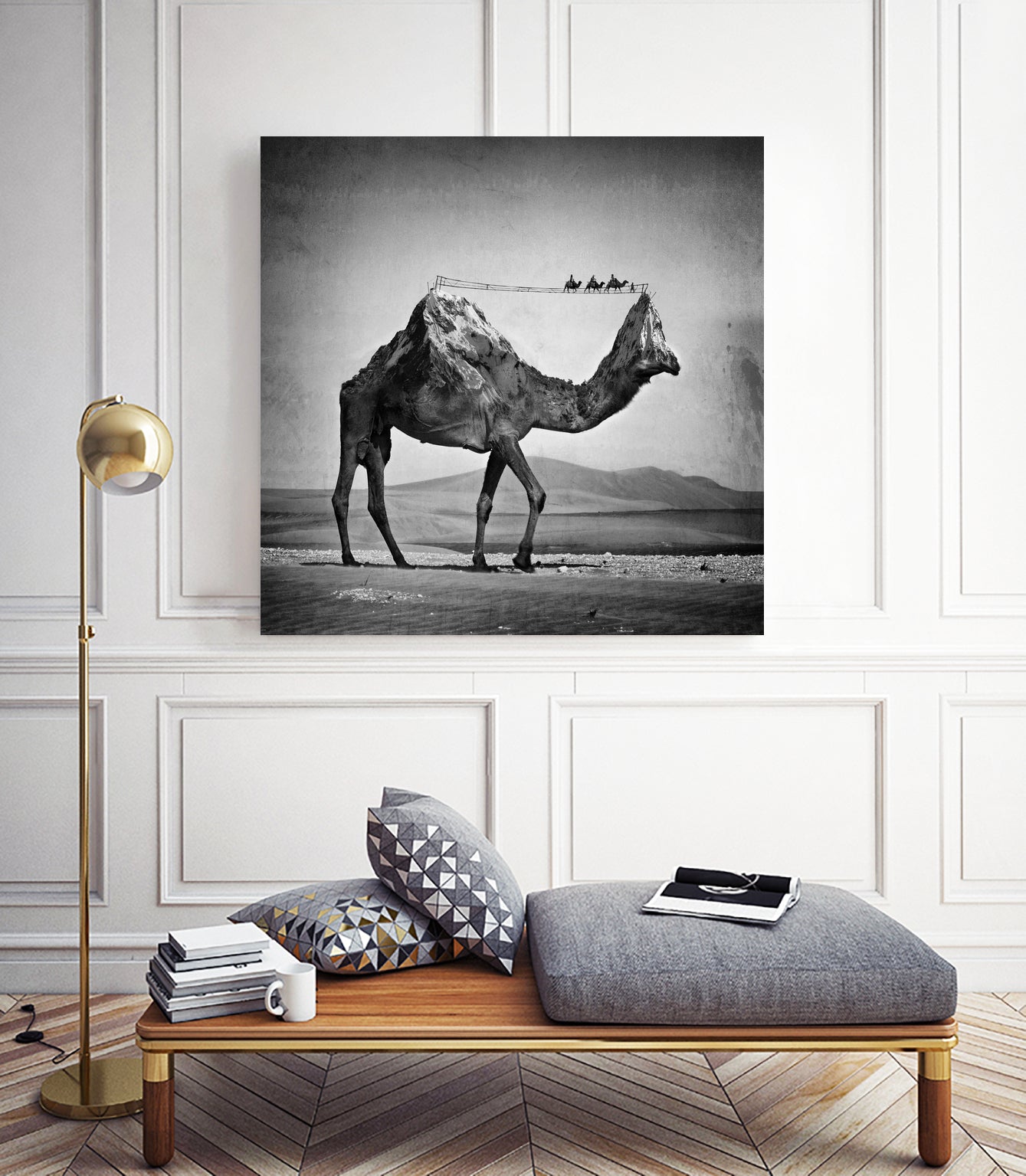 Camel Back by Sarah DeRemer on GIANT ART - gray photo manipulation