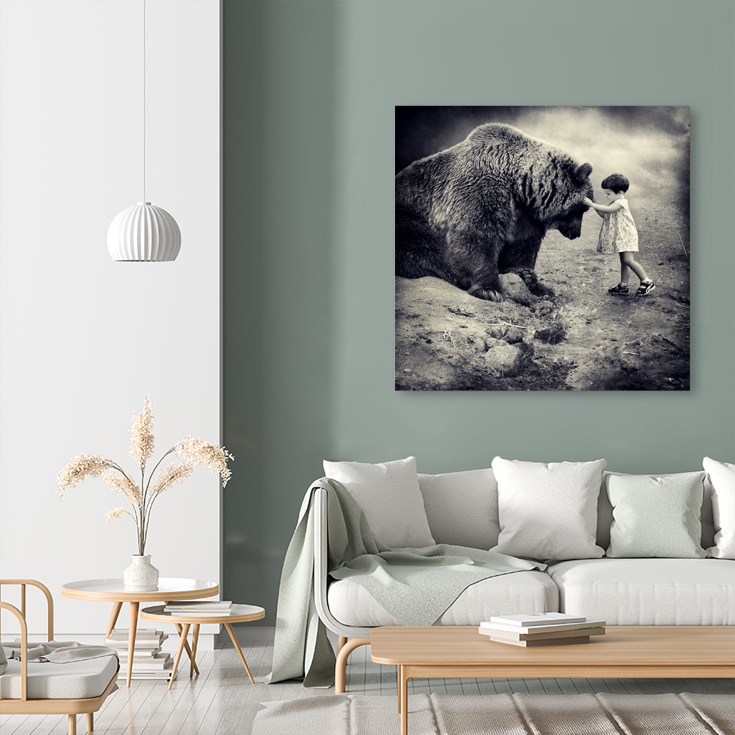 Care Bear by Sarolta Ban on GIANT ART - gray photo manipulation