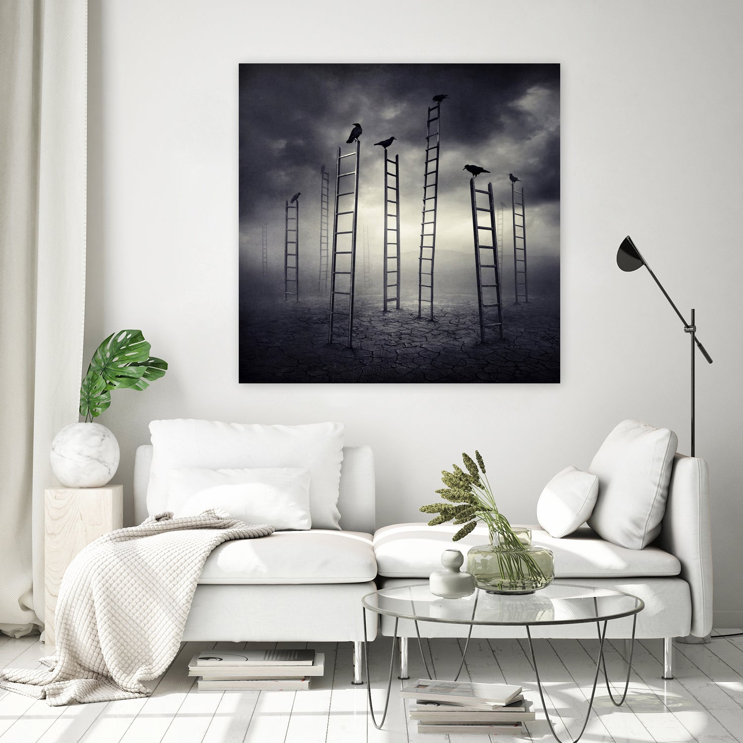 Staircrows by Sarolta Ban on GIANT ART - gray photo manipulation