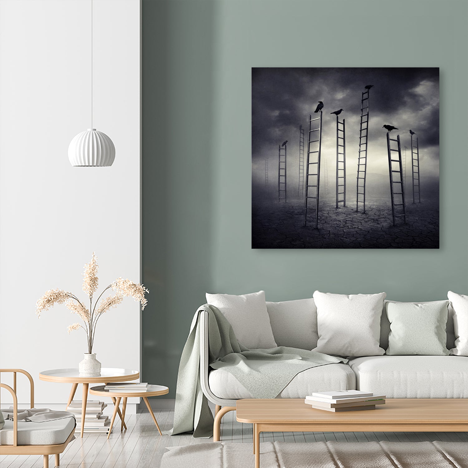 Staircrows by Sarolta Ban on GIANT ART - gray photo manipulation