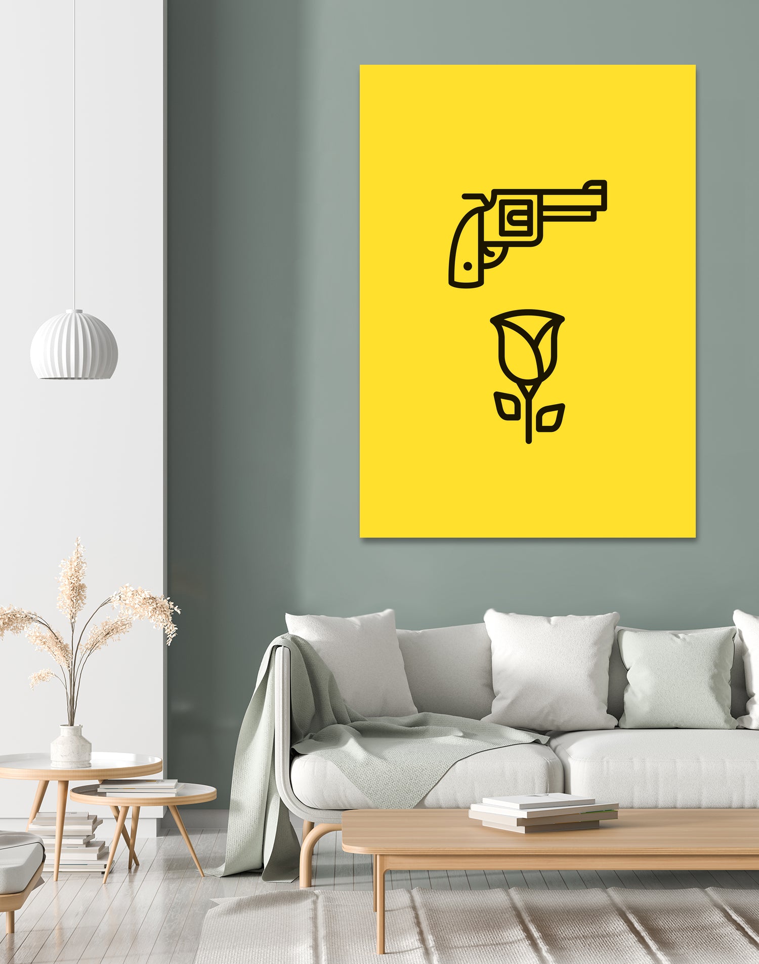 Guns N' Roses by Jaime Fernandez Peña on GIANT ART - yellow vector illustration