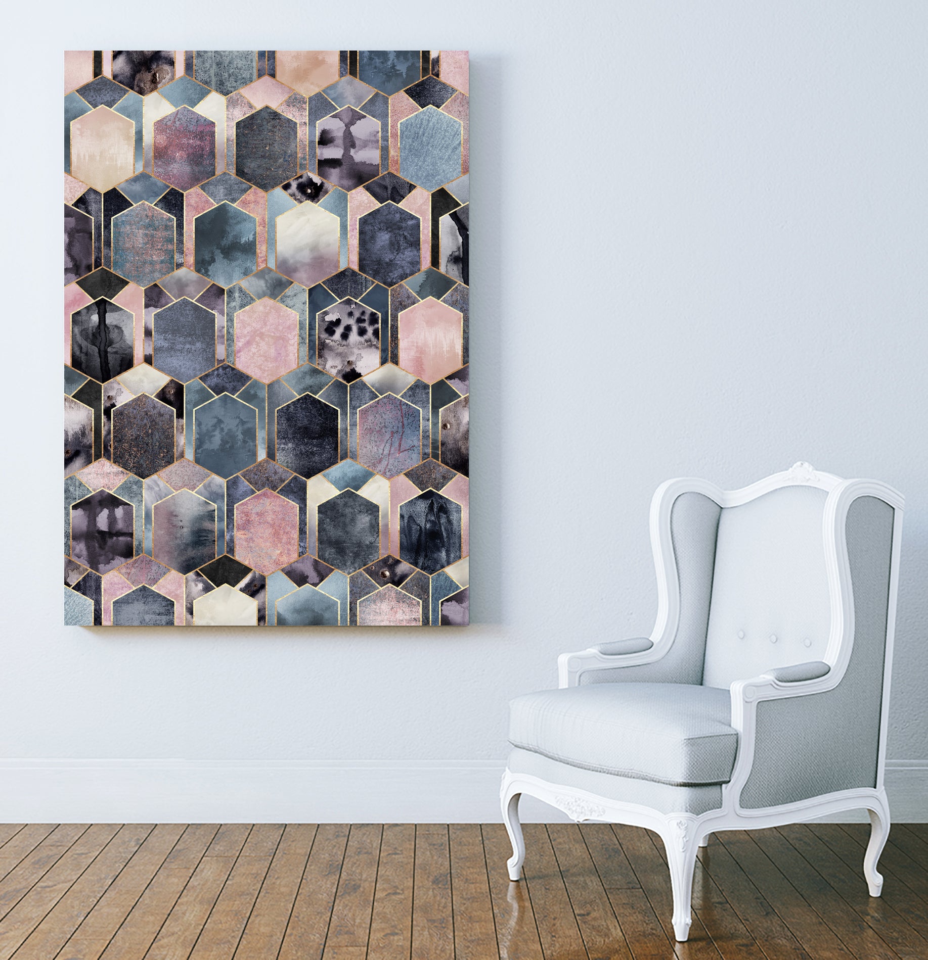 Art Deco Dream by Elisabeth Fredriksson on GIANT ART - blue digital painting