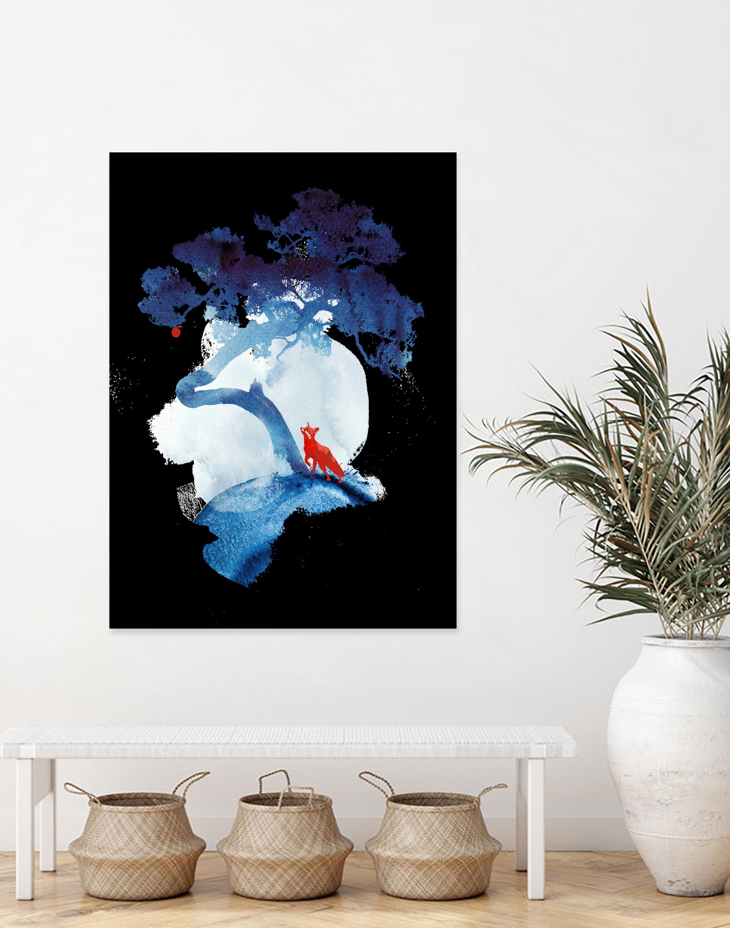The last apple tree by Robert Farkas on GIANT ART - blue digital painting