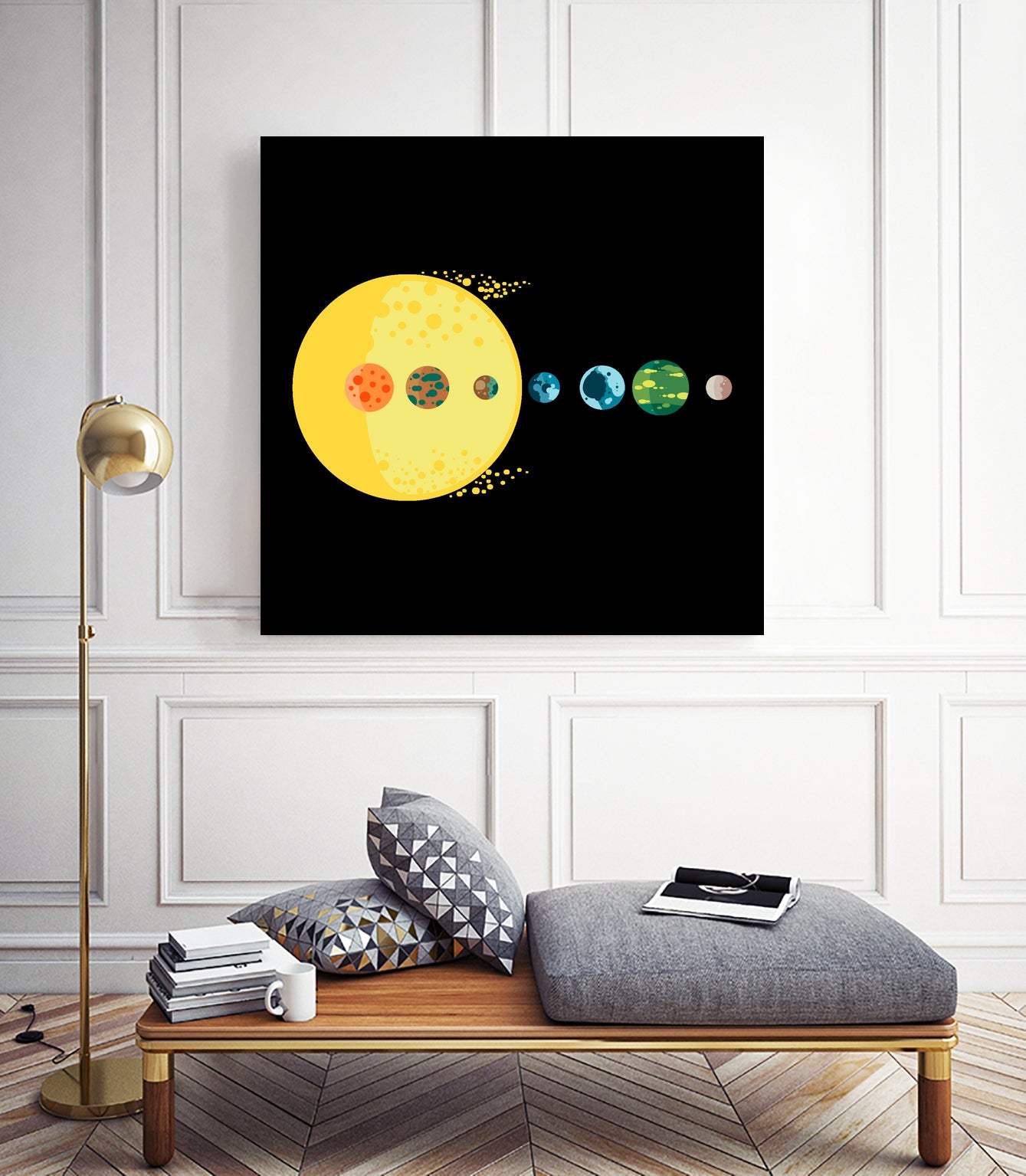 Trappist System by Alessandra Gagliano on GIANT ART - blue vector illustration
